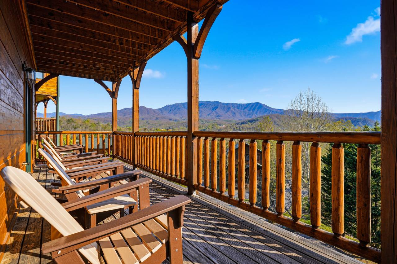 Multi-level decks with updated furniture & views Multi-level decks with updated furniture & views