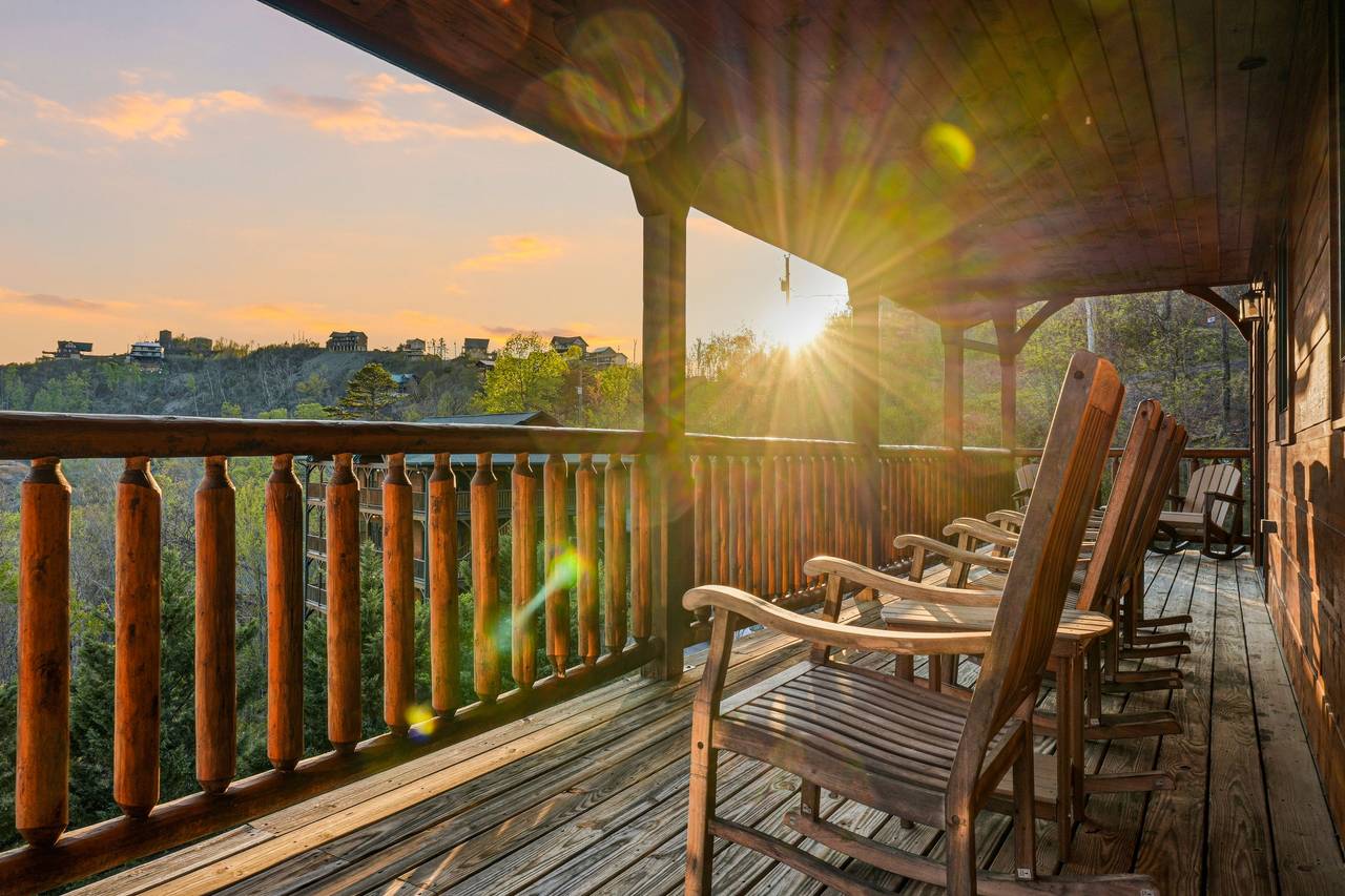 Multi-level decks with updated furniture & views Multi-level decks with updated furniture & views