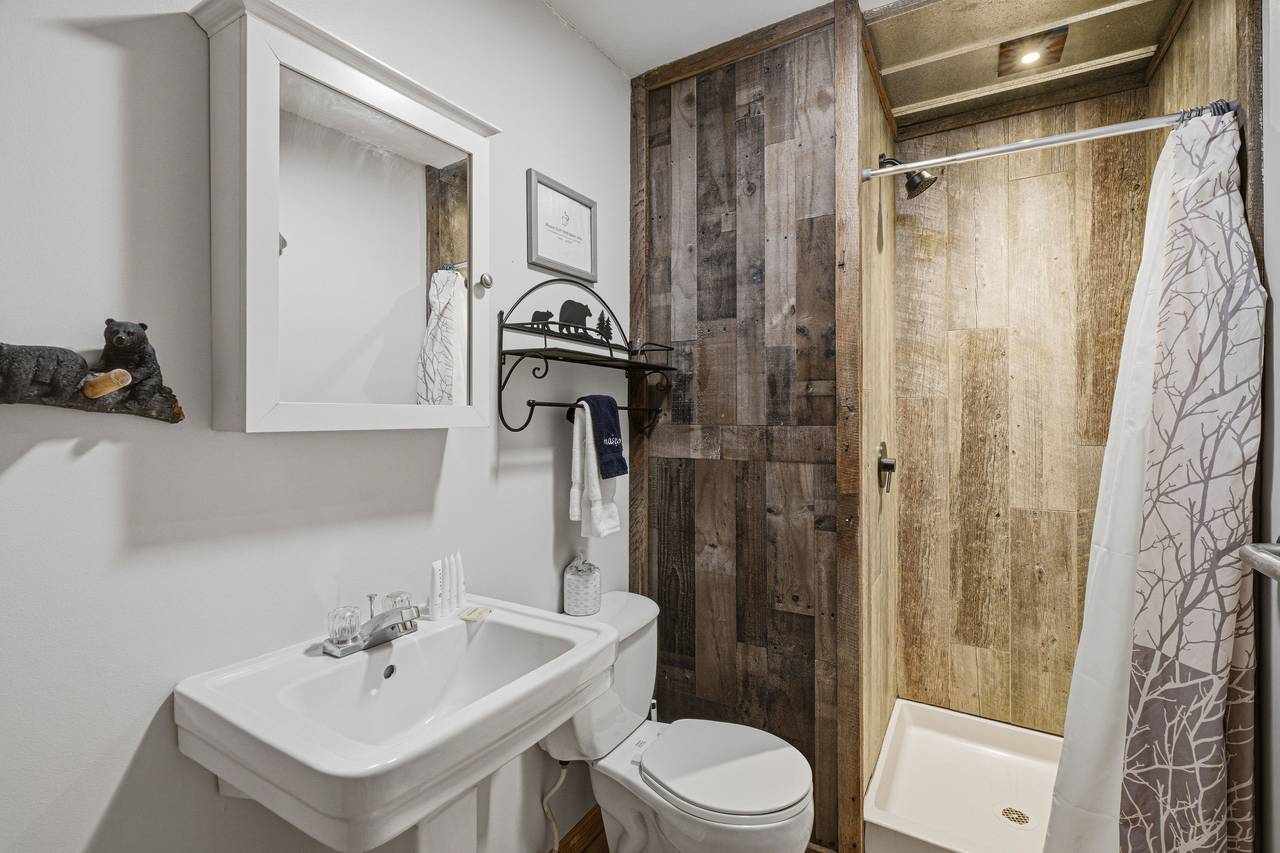 Second bathroom with stand-up shower Second bathroom with stand-up shower