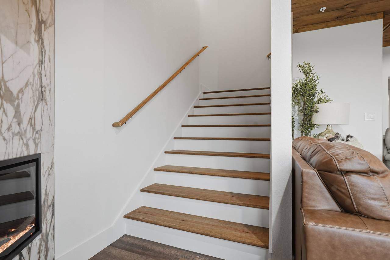 Stairs to upper level Stairs to upper level
