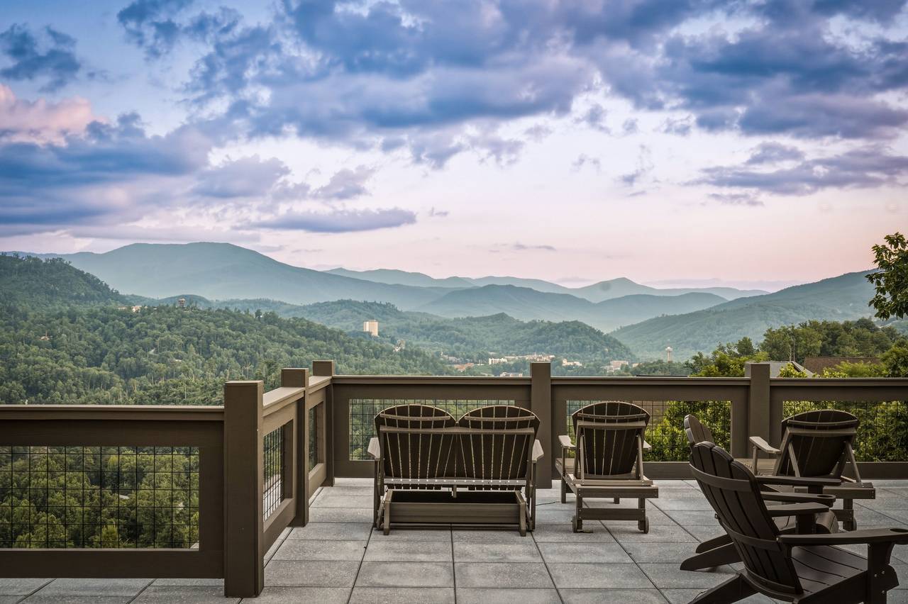 Rooftop seating is perfect for sunrise coffee & sunsets Rooftop seating is perfect for sunrise coffee & sunsets