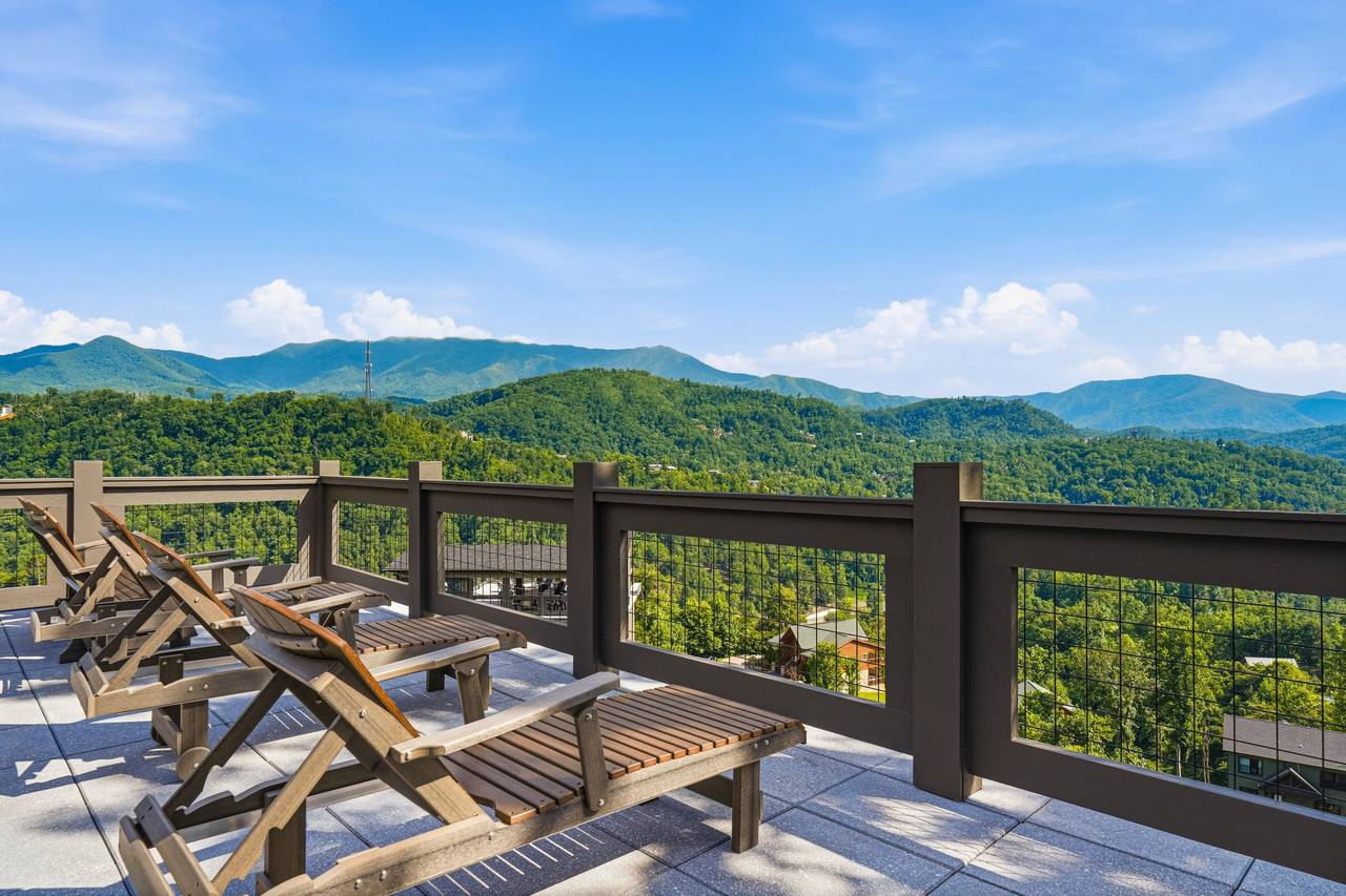 Rooftop seating is perfect for sunrise coffee & sunsets Rooftop seating is perfect for sunrise coffee & sunsets