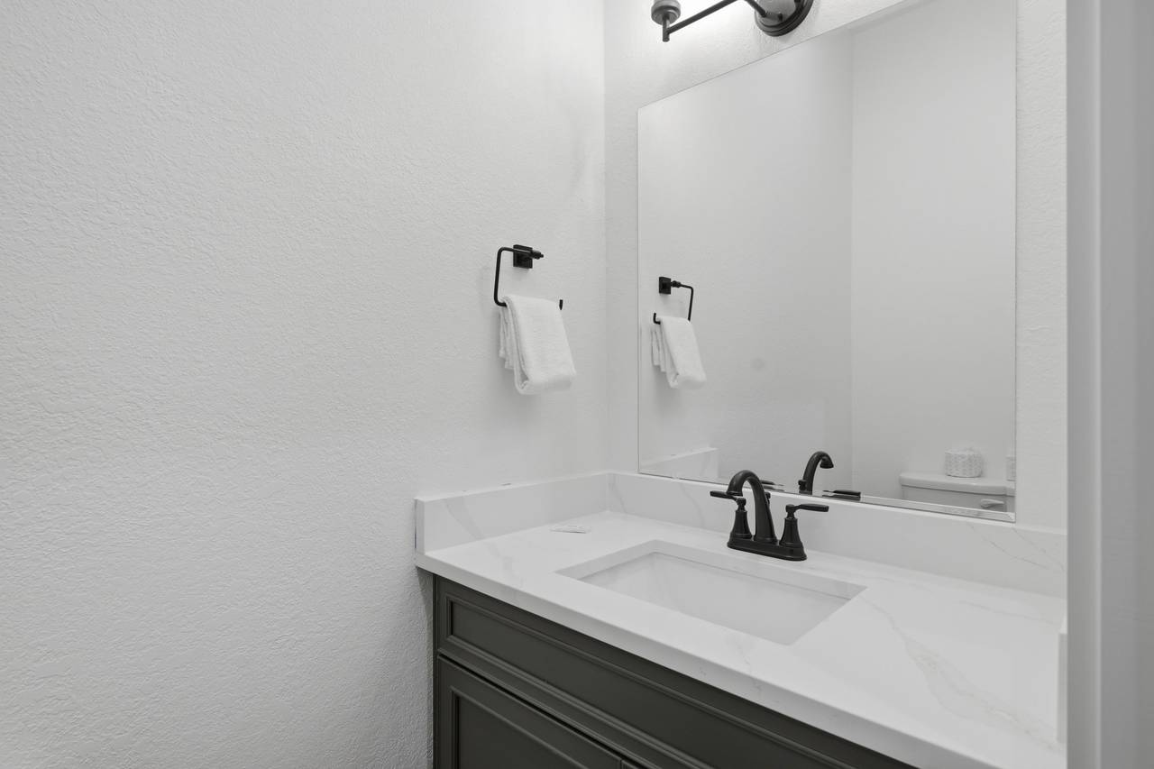Half bath on the lower level Half bath on the lower level