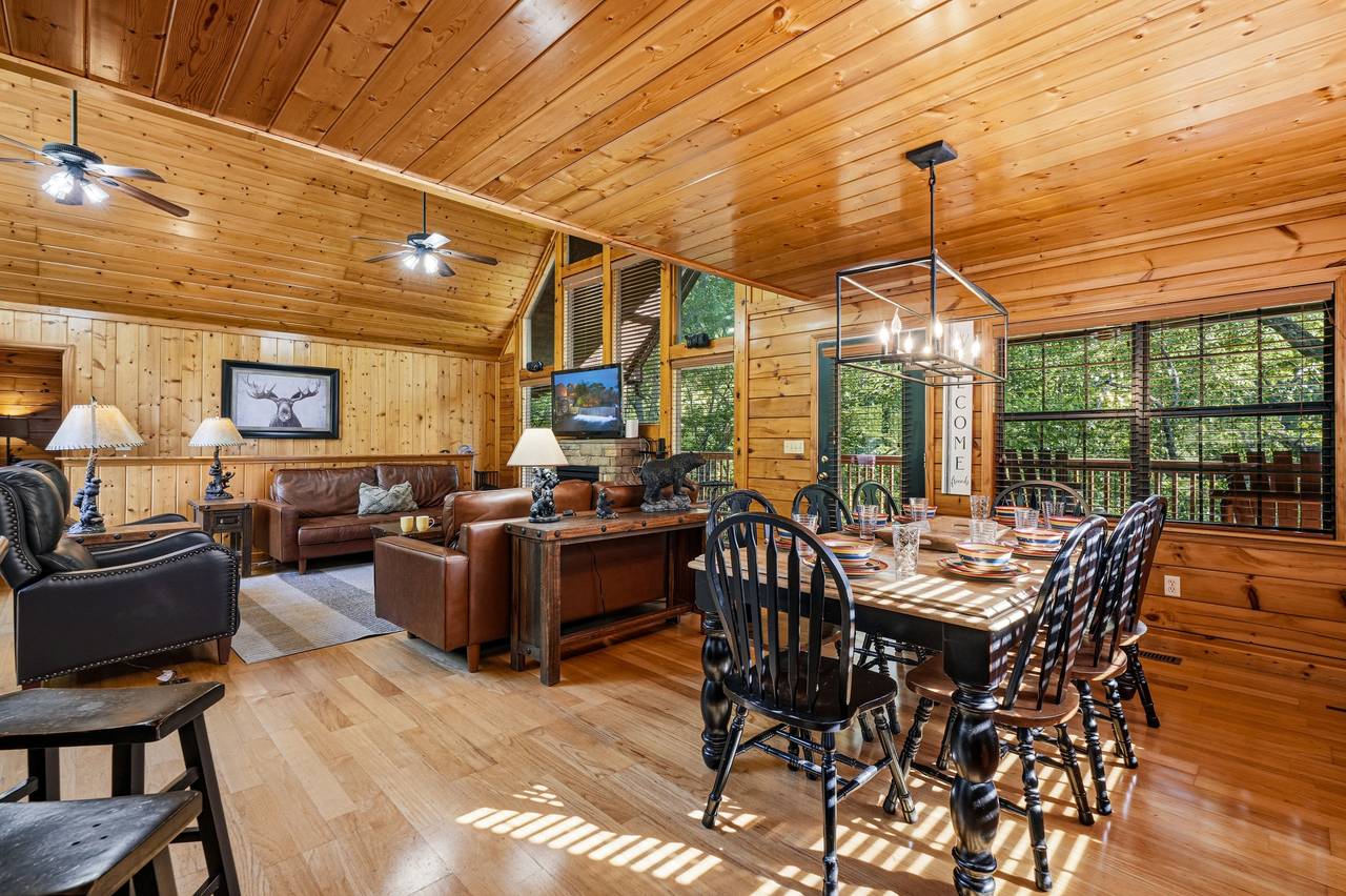 Open Living Space With Cathedral Wood Ceilings Open Living Space With Cathedral Wood Ceilings