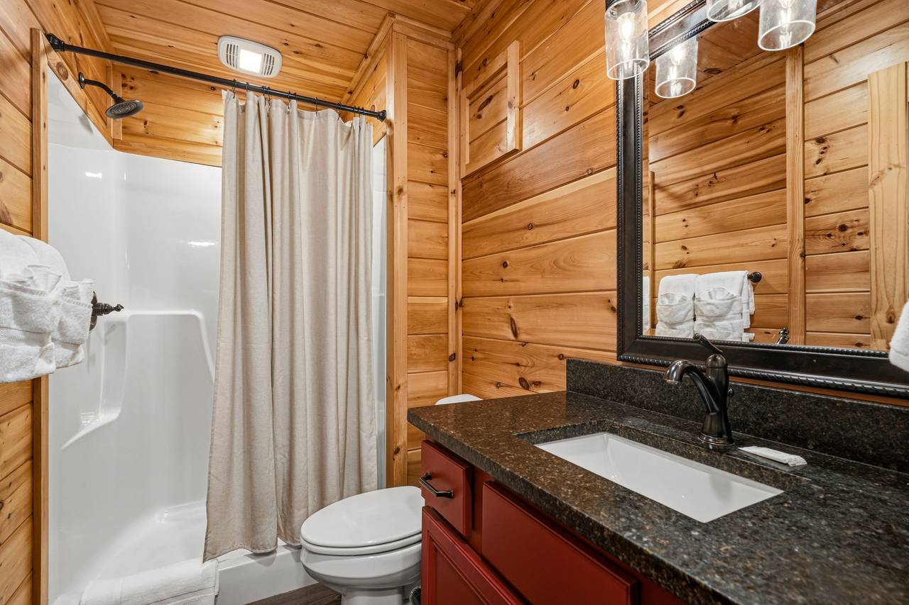 One of six full bathrooms for guest convenience One of six full bathrooms for guest convenience