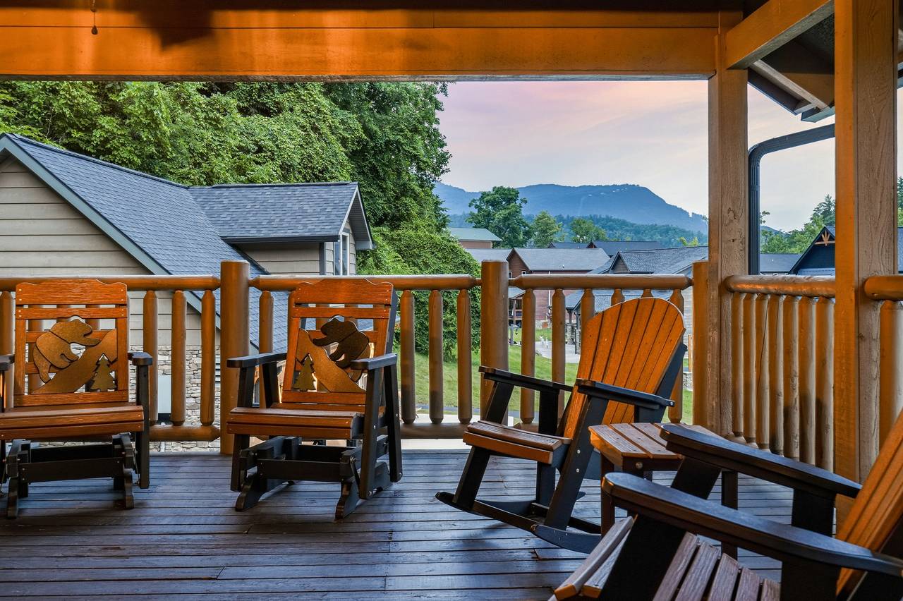 Spacious decks designed for gathering and relaxing Spacious decks designed for gathering and relaxing