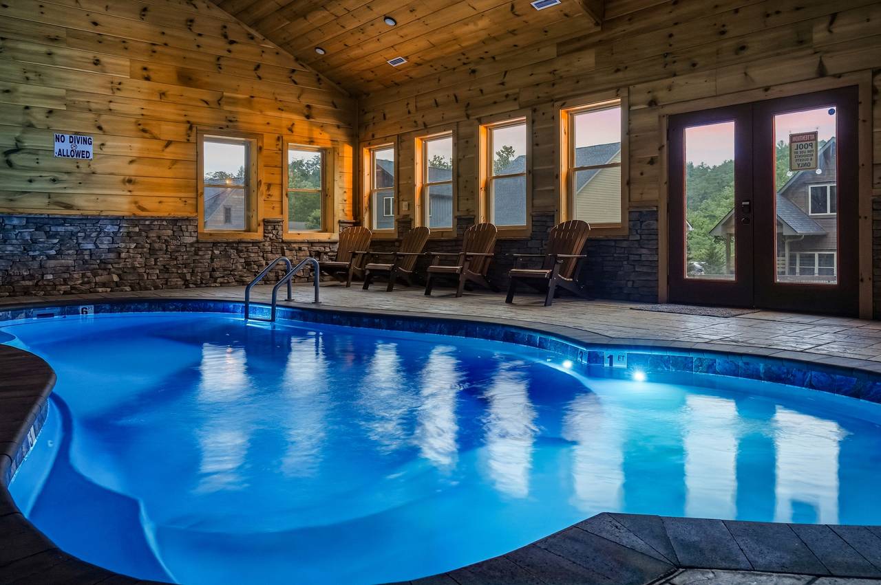 Award-winning indoor pool house with soaring ceilings Award-winning indoor pool house with soaring ceilings