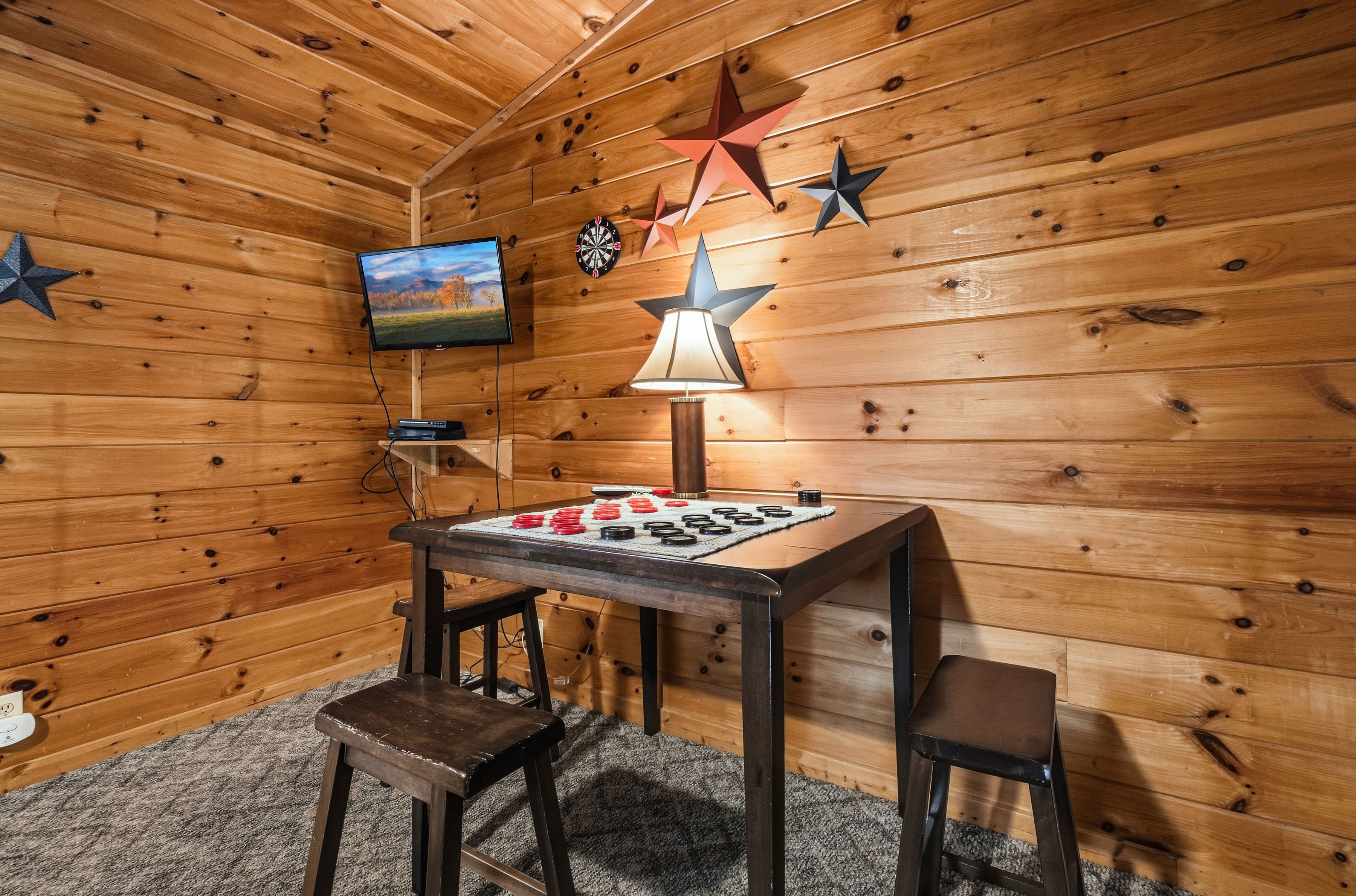 Game table for chess, checkers, and more