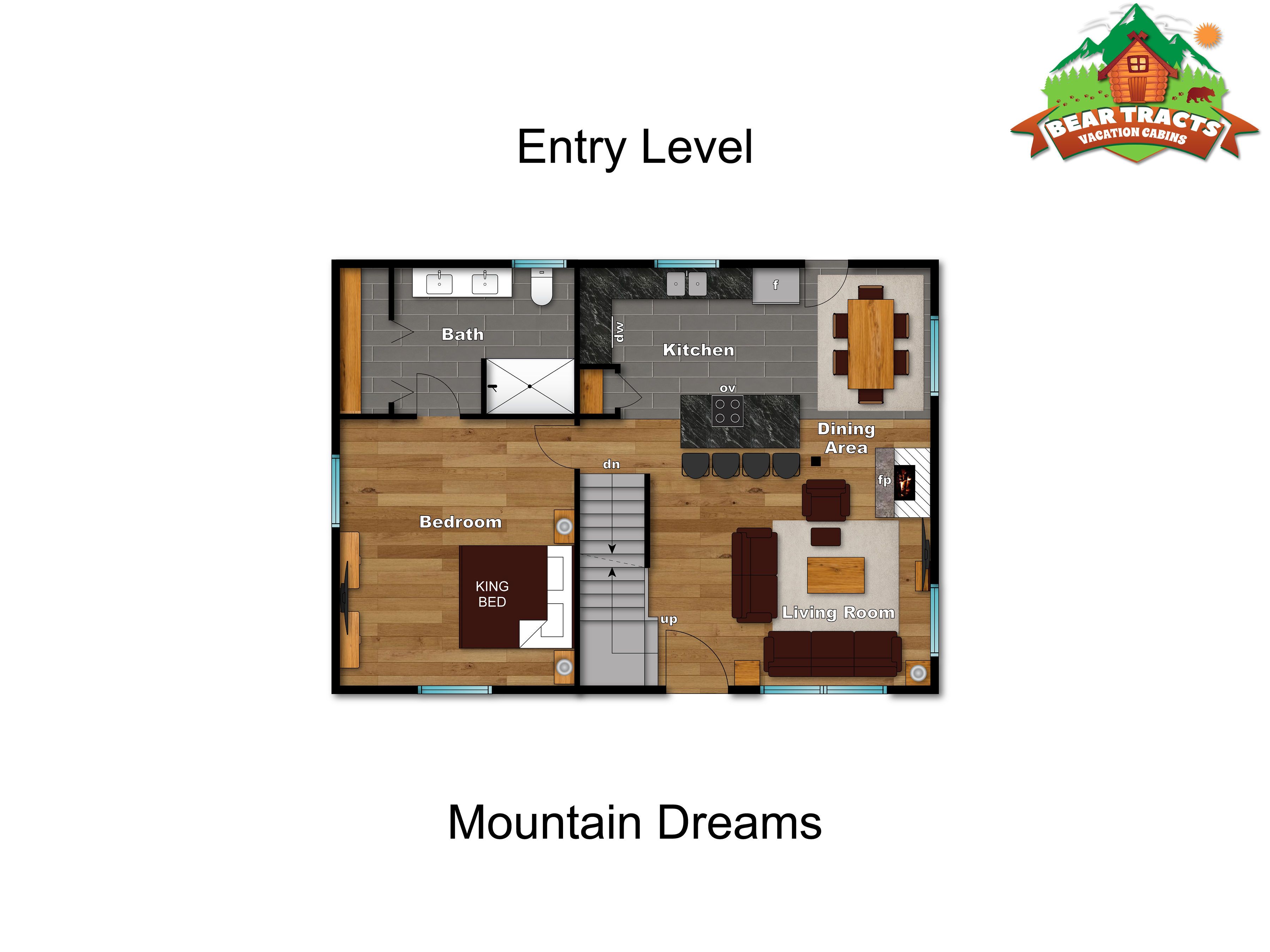Entry level floor plan