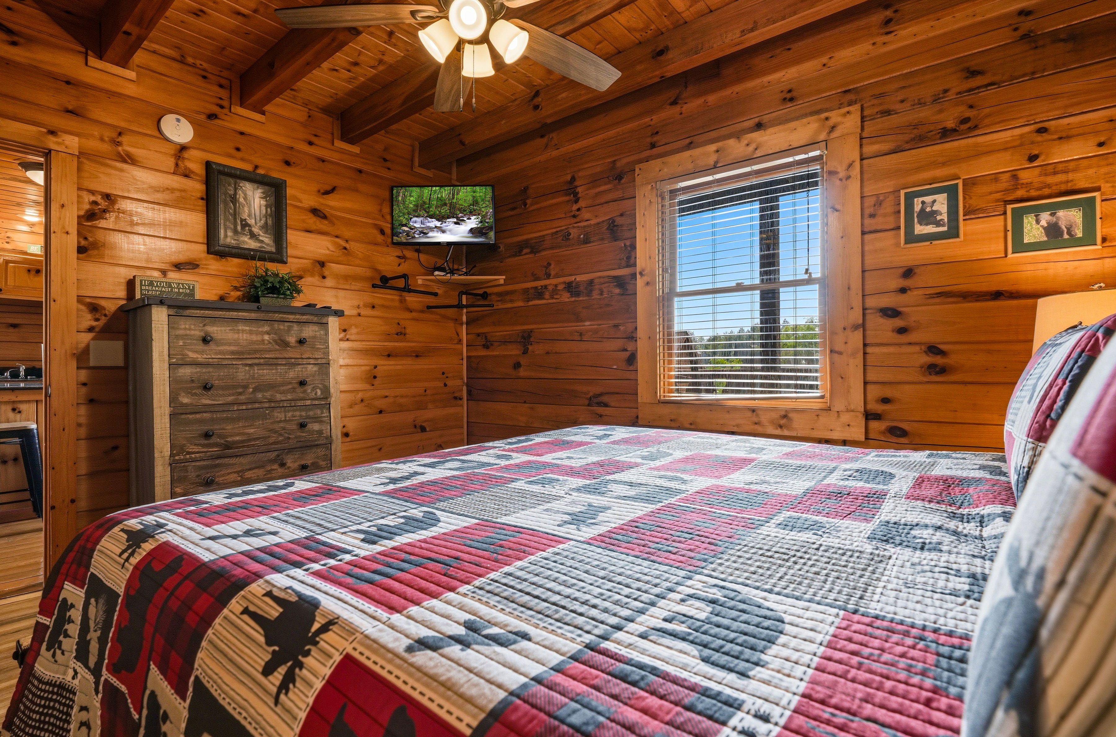 Entry-level king bedroom with ensuite bath