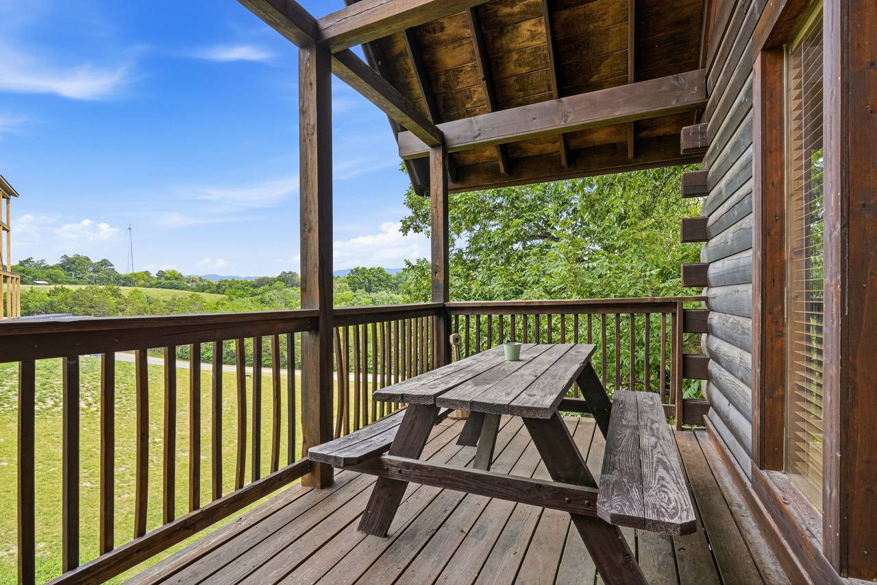 Peaceful outdoor space for group and family meals Peaceful outdoor space for group and family meals