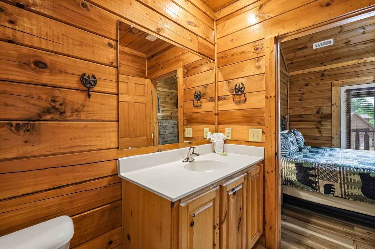 Ensuite bath with tub and shower combination Ensuite bath with tub and shower combination