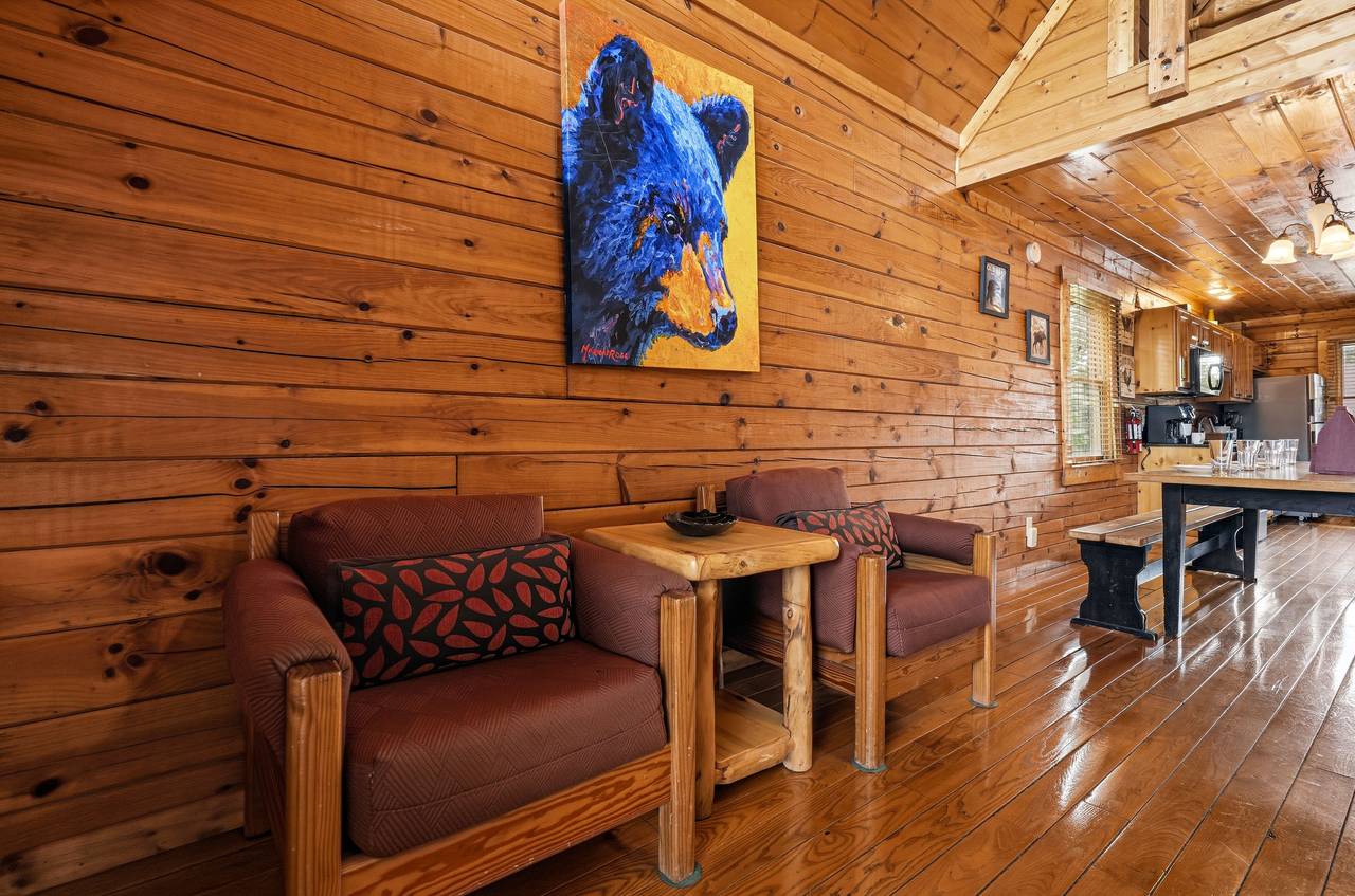 Open living room with comfortable seating Open living room with comfortable seating