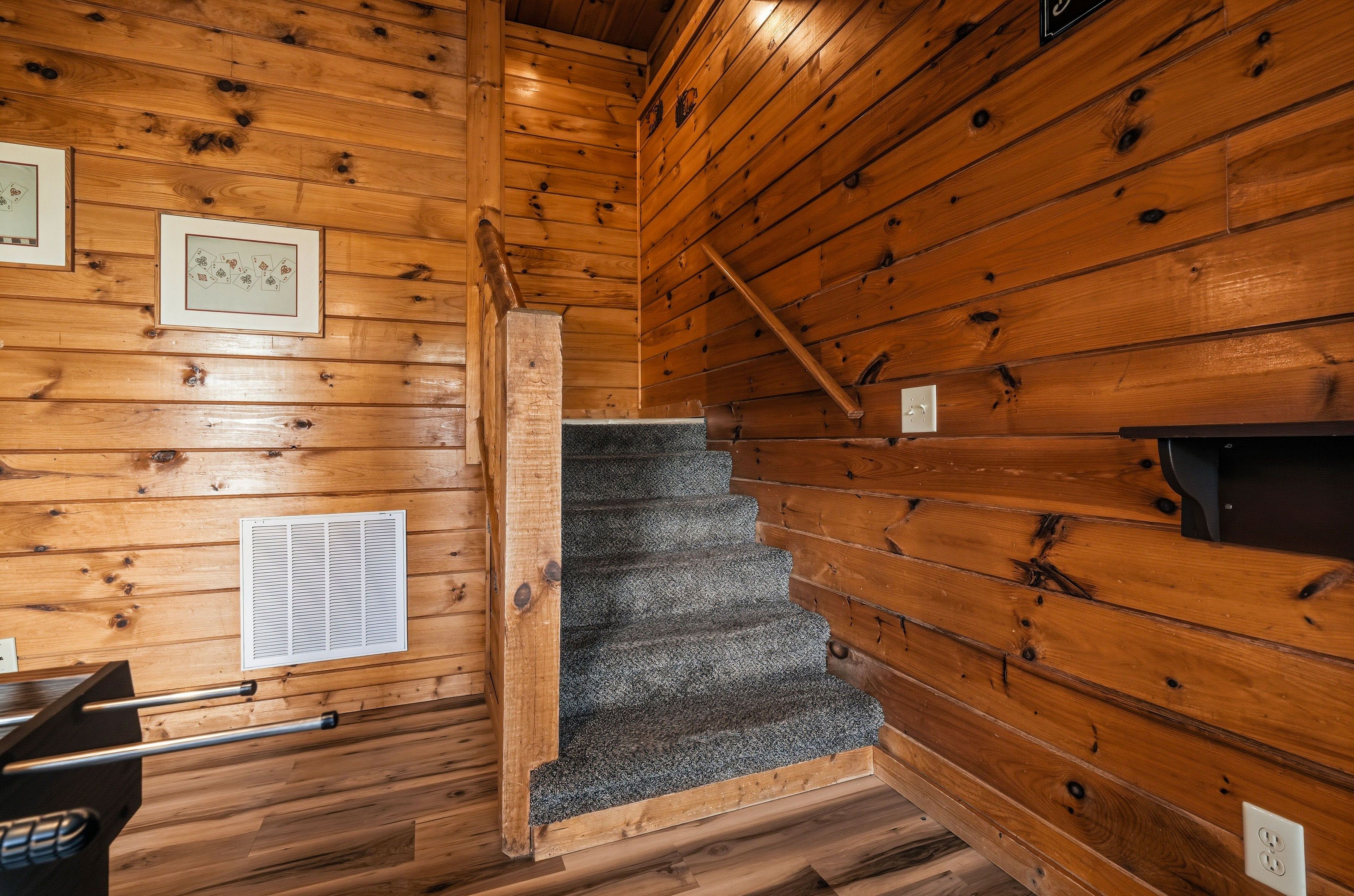 Lower level staircase