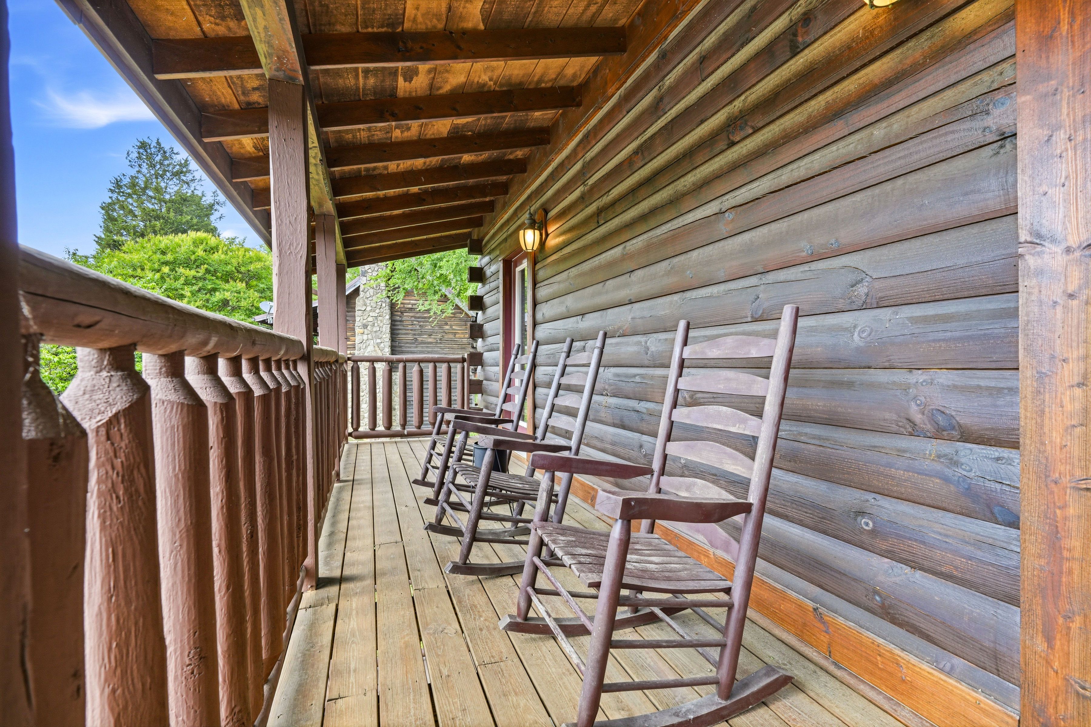 Peaceful outdoor space for morning coffee