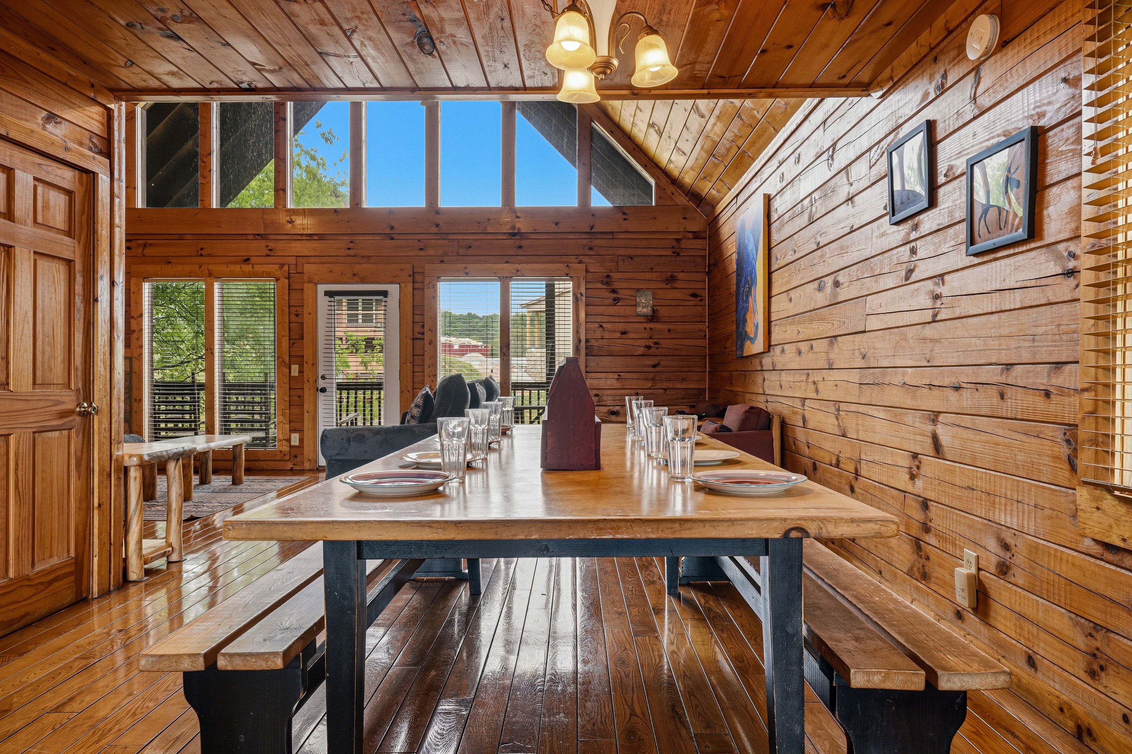 Farmhouse dining table for shared meals