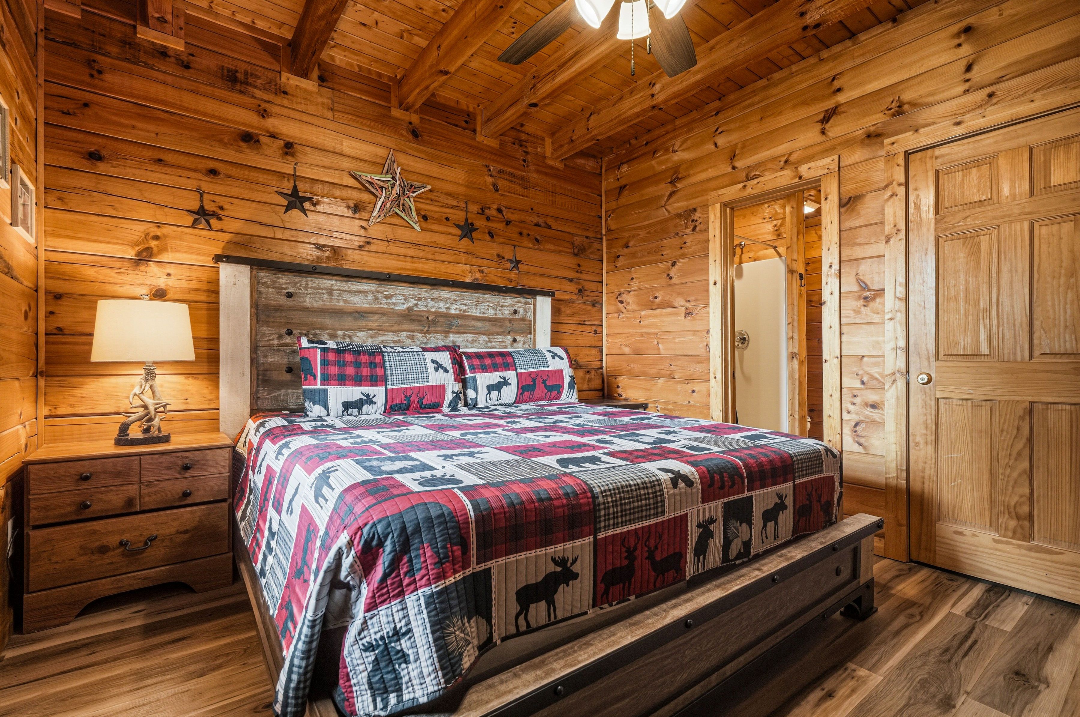 Entry-level king bedroom with ensuite bath
