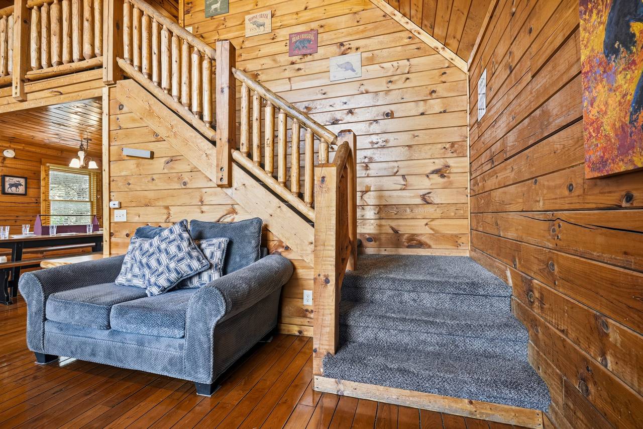 Staircase to the upper level Staircase to the upper level