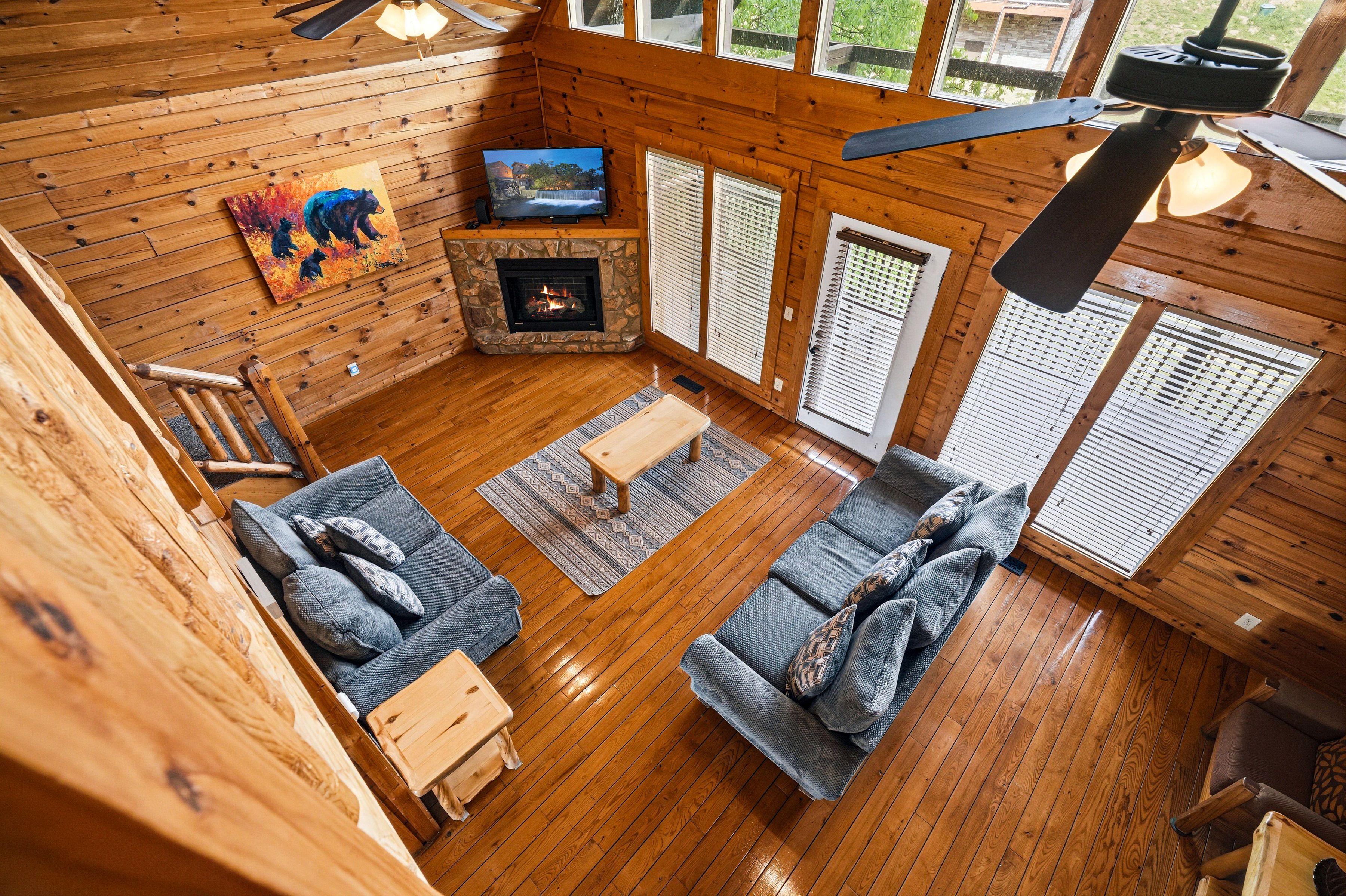Bright open layout for relaxing together