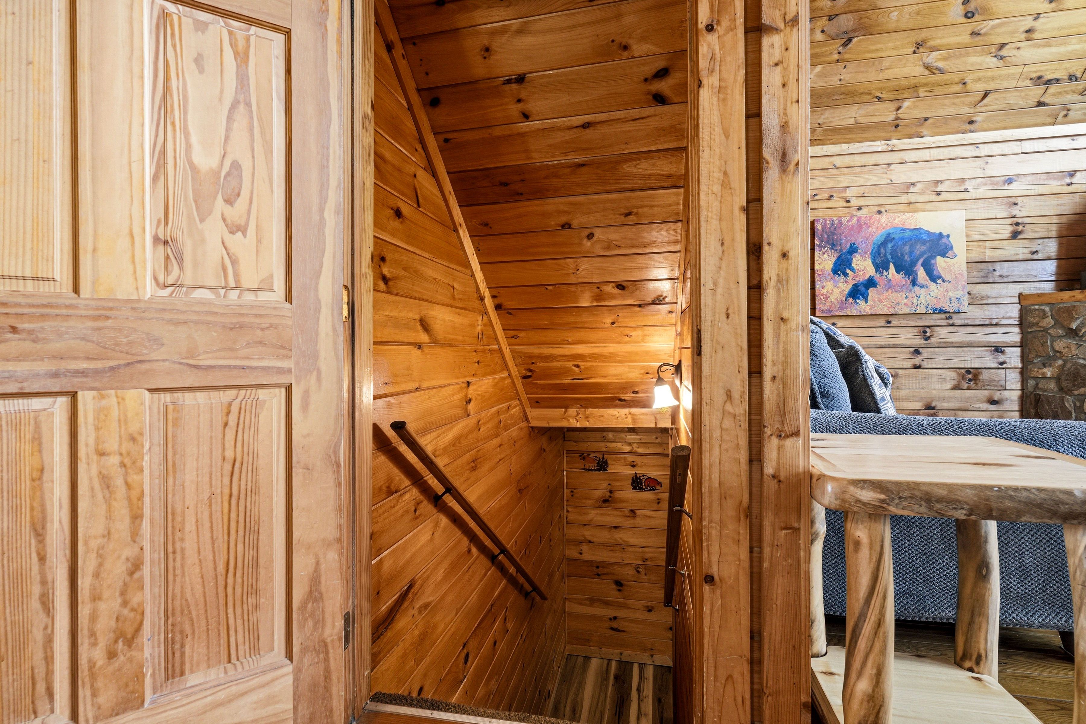 Staircase leading to lower level
