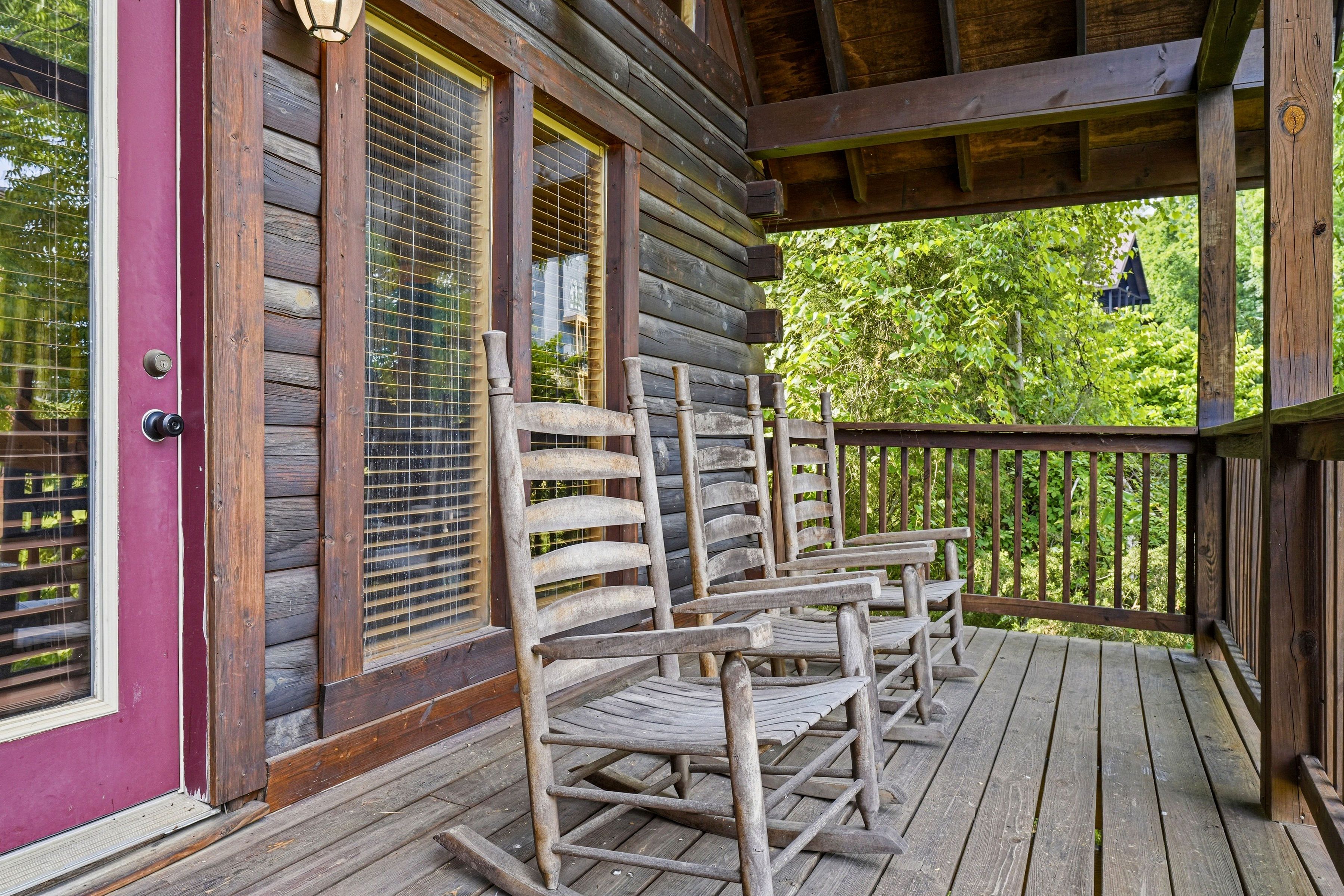 Peaceful outdoor space for morning coffee