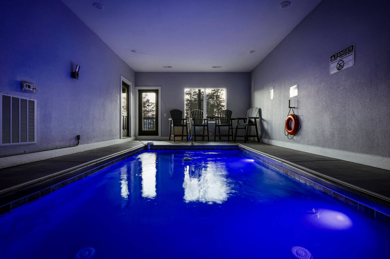 <span class="name">Private indoor heated pool for year-round family fun</span> <span class="name">Private indoor heated pool for year-round family fun</span>