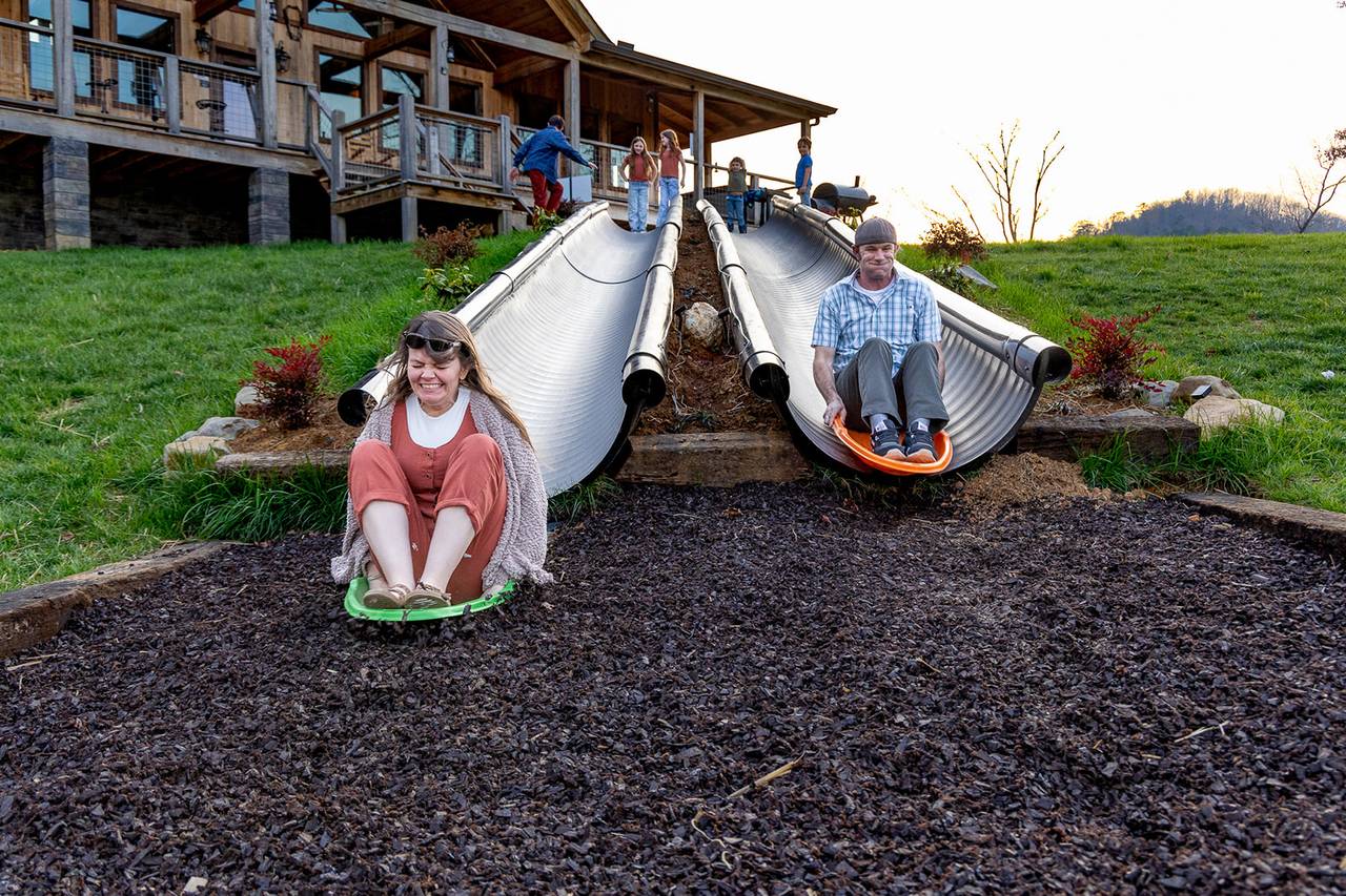<span class="name">Two 40-foot slides for unforgettable outdoor fun</span> <span class="name">Two 40-foot slides for unforgettable outdoor fun</span>