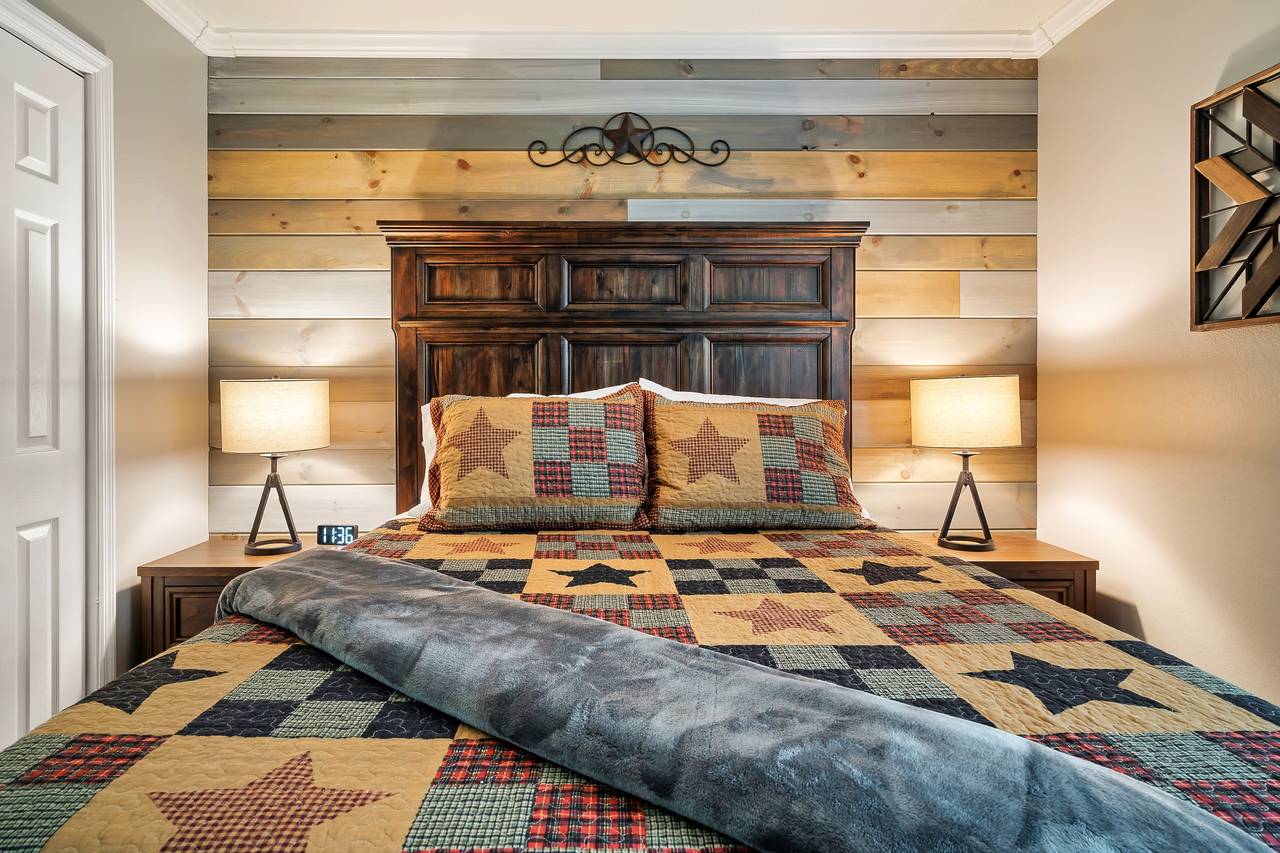 Inviting queen bedroom for restful nights Inviting queen bedroom for restful nights