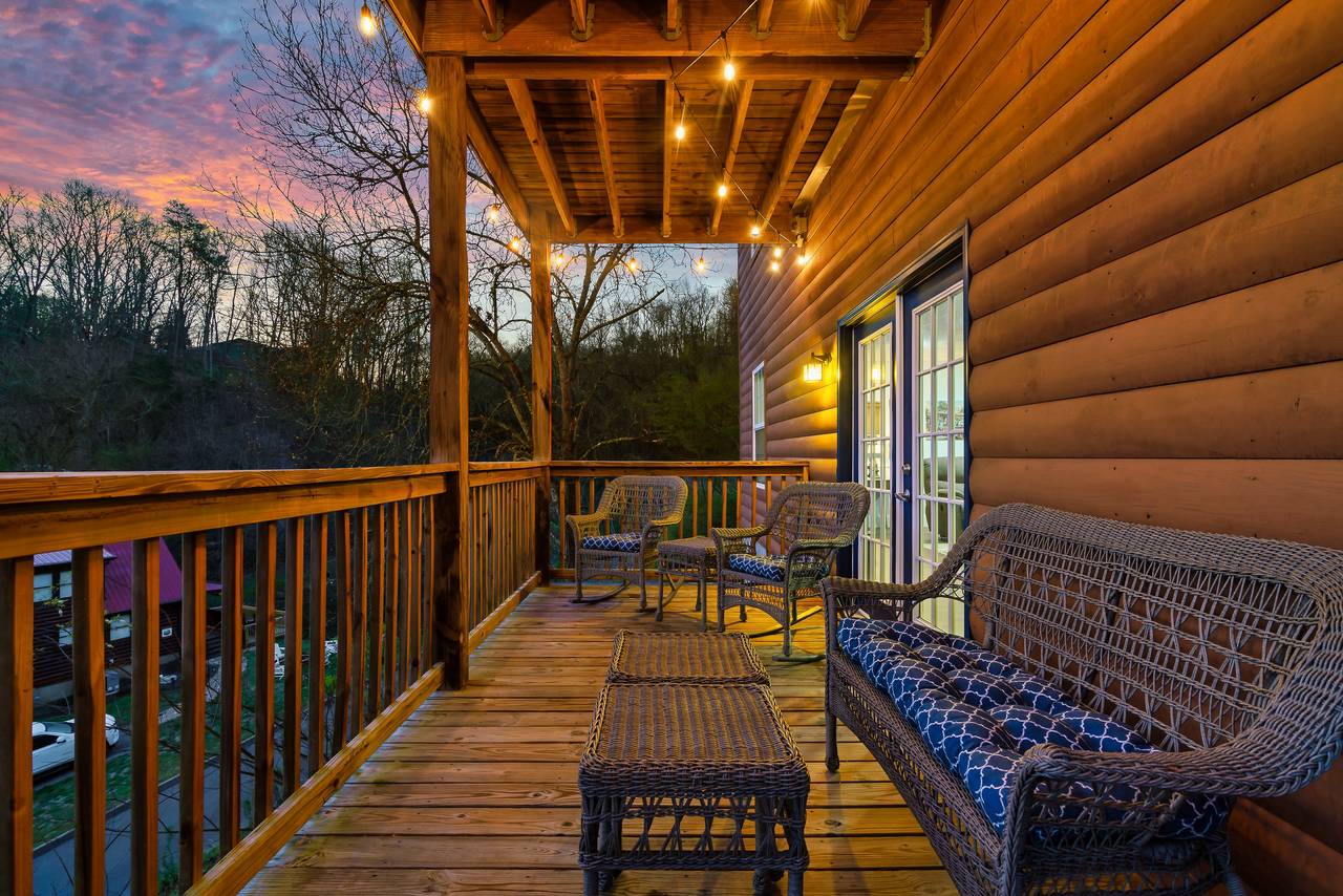 Two covered decks offer room to spread out Two covered decks offer room to spread out