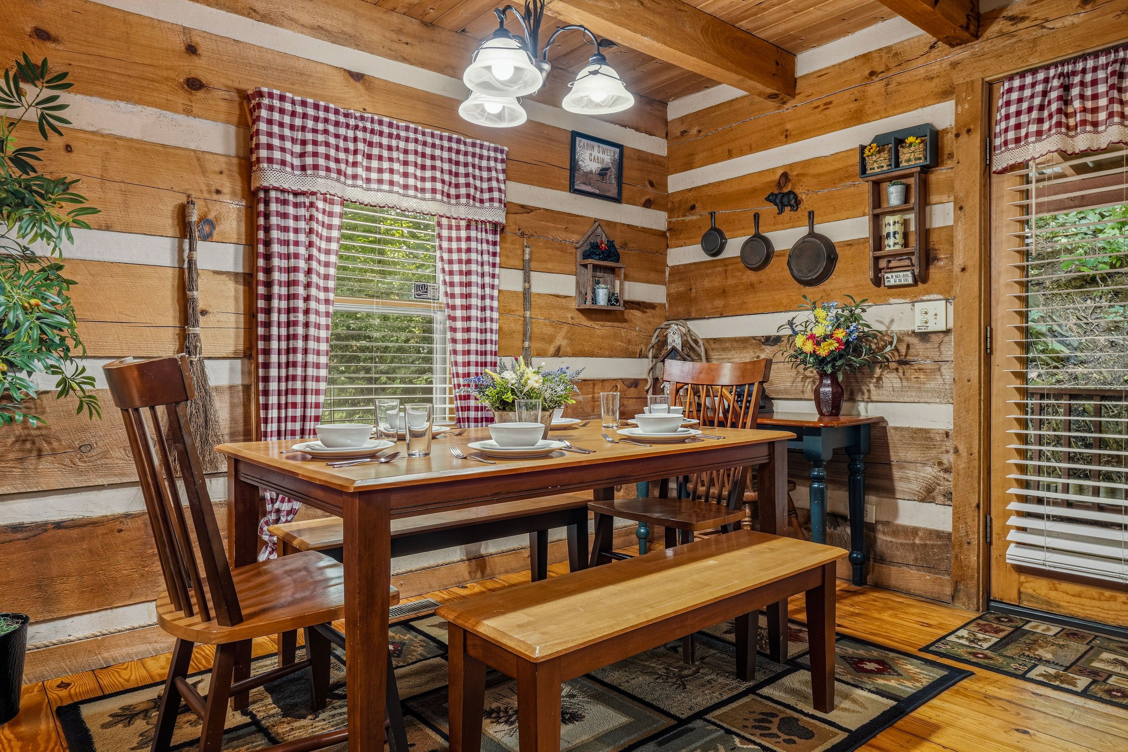 <span class="name">Dining area offers space for shared cabin meals</span>
