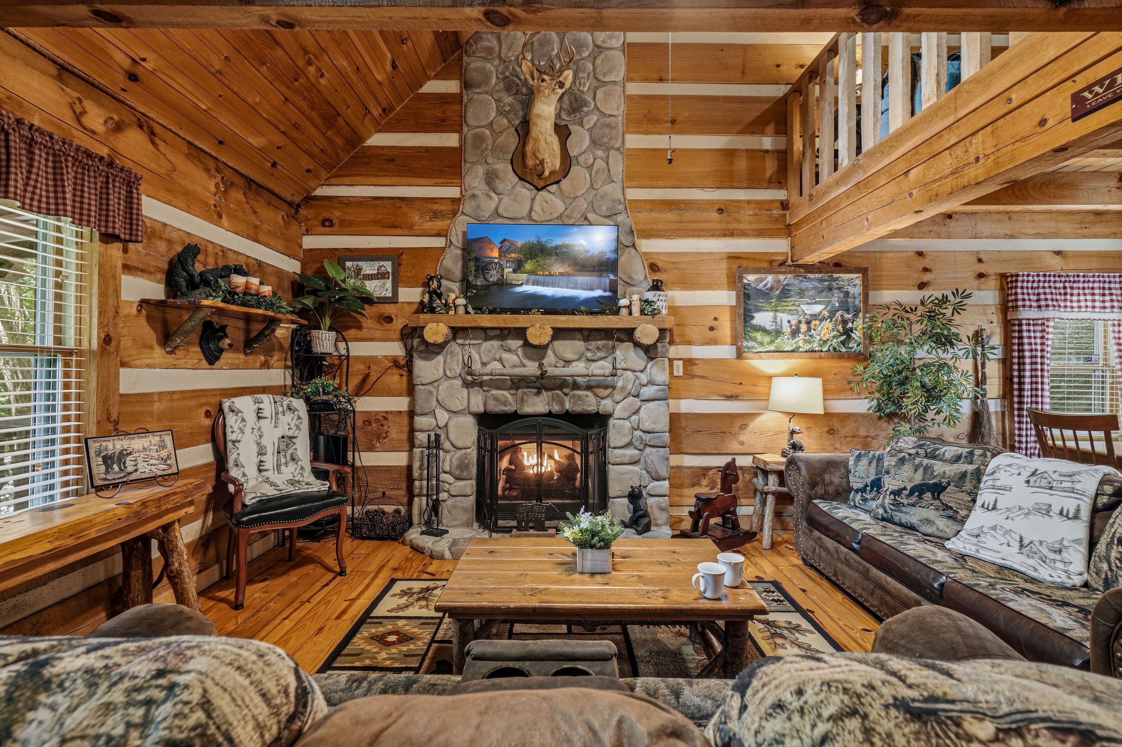 <span class="name">Gas fireplace creates a welcoming place to relax</span>