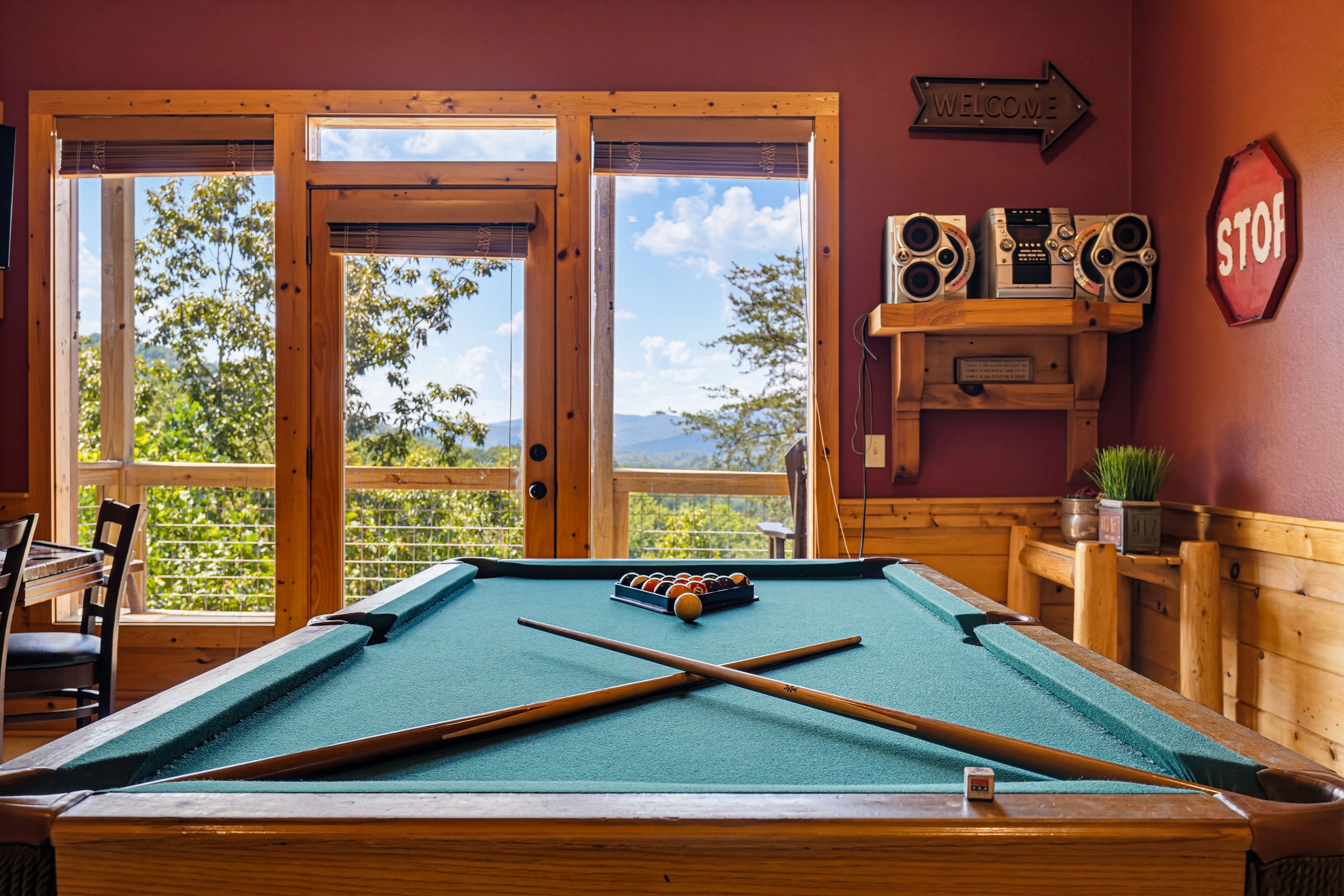 <span class="name">First lower-level game room opens directly onto the deck</span>