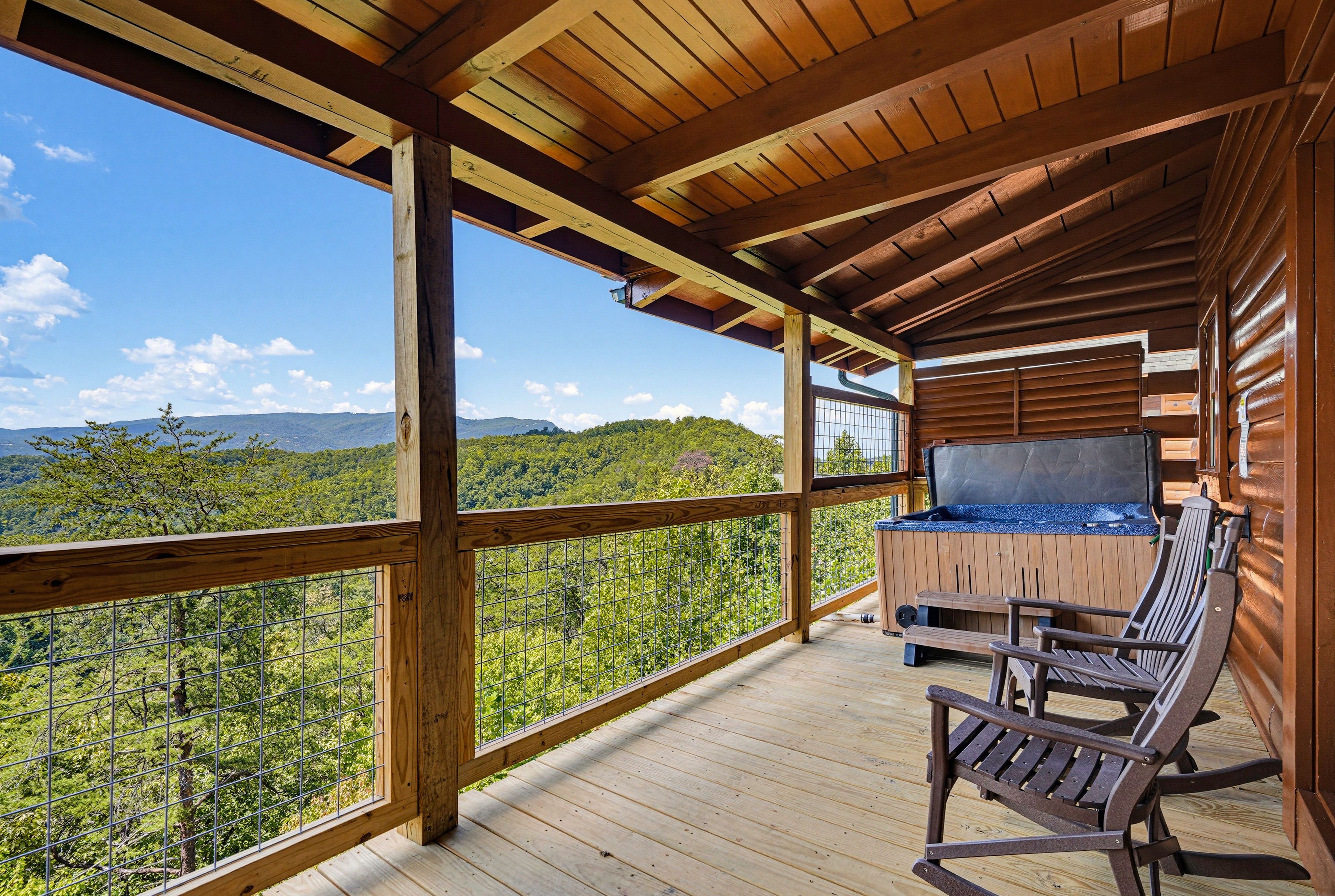 <span class="name">Rocking chairs offer a classic Smoky Mountain experience</span>