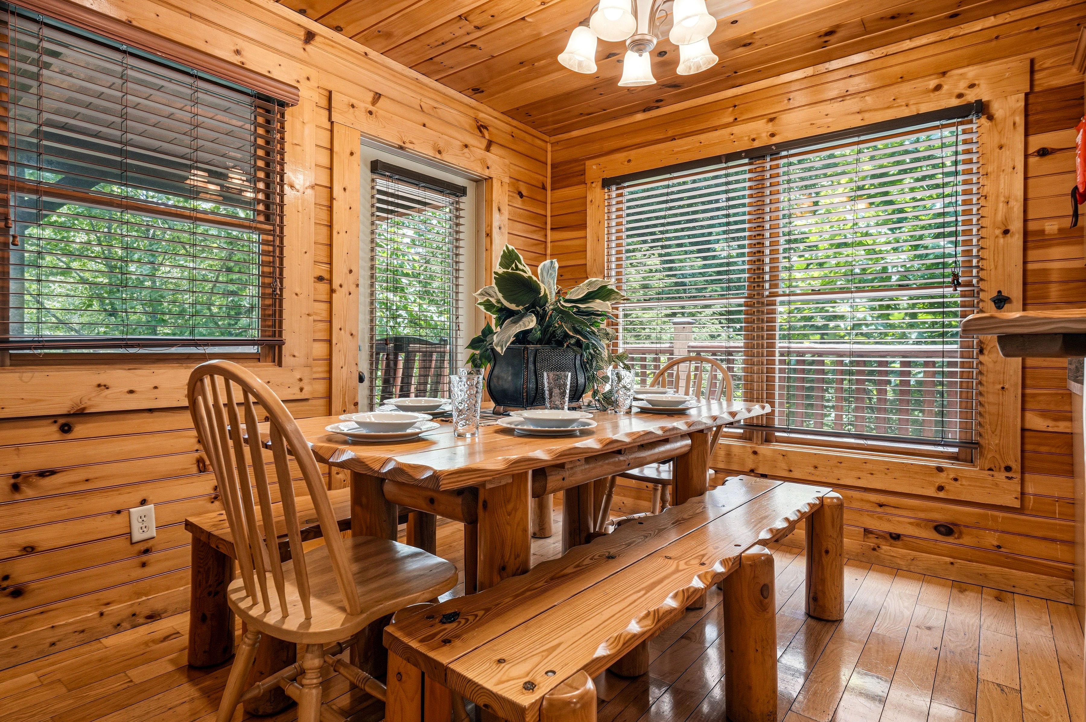 Dining table for shared meals and conversations