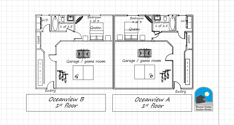Ocean View A And B | Bloomer Estates Vacation Rentals