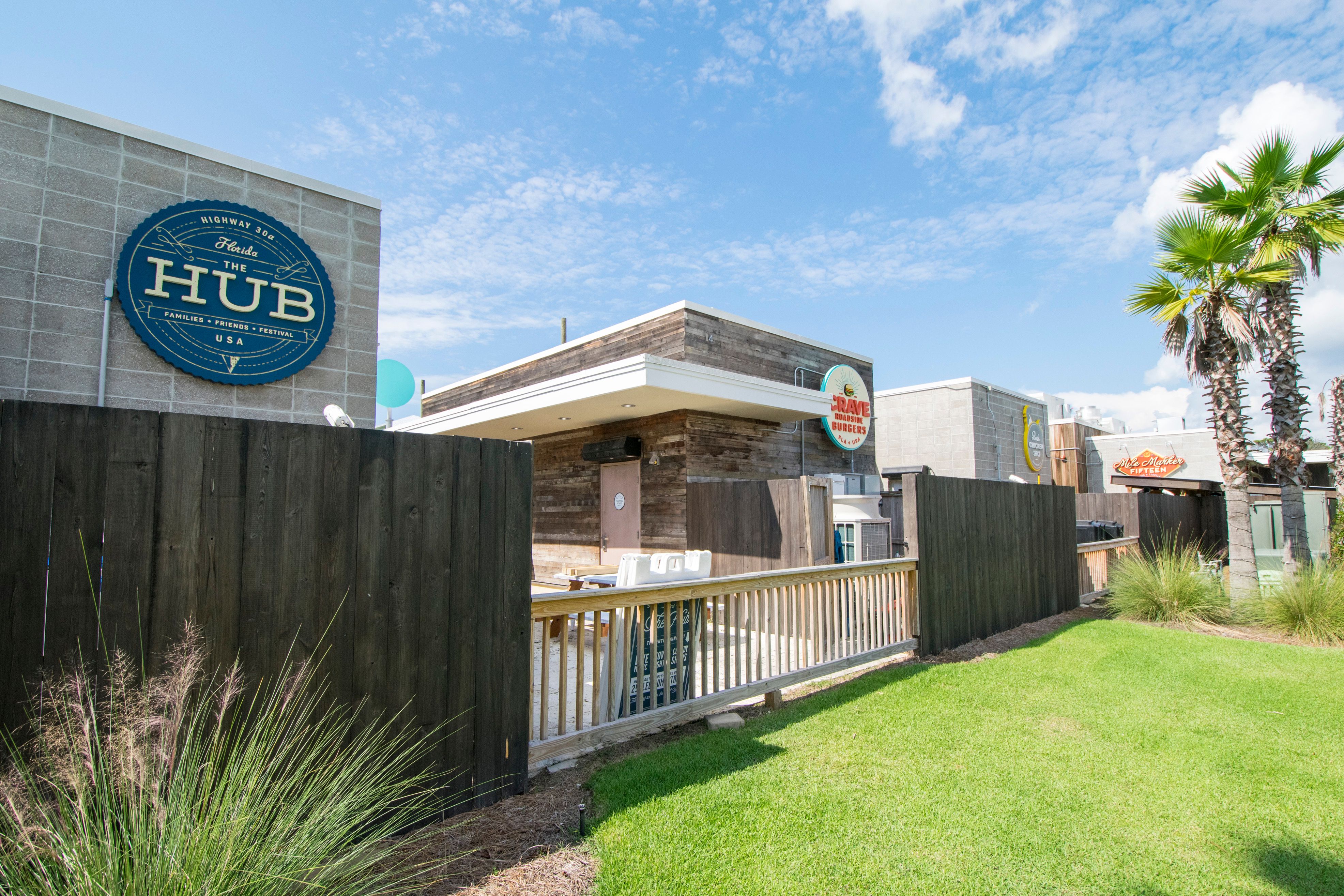 The Hub is Directly Across the Street