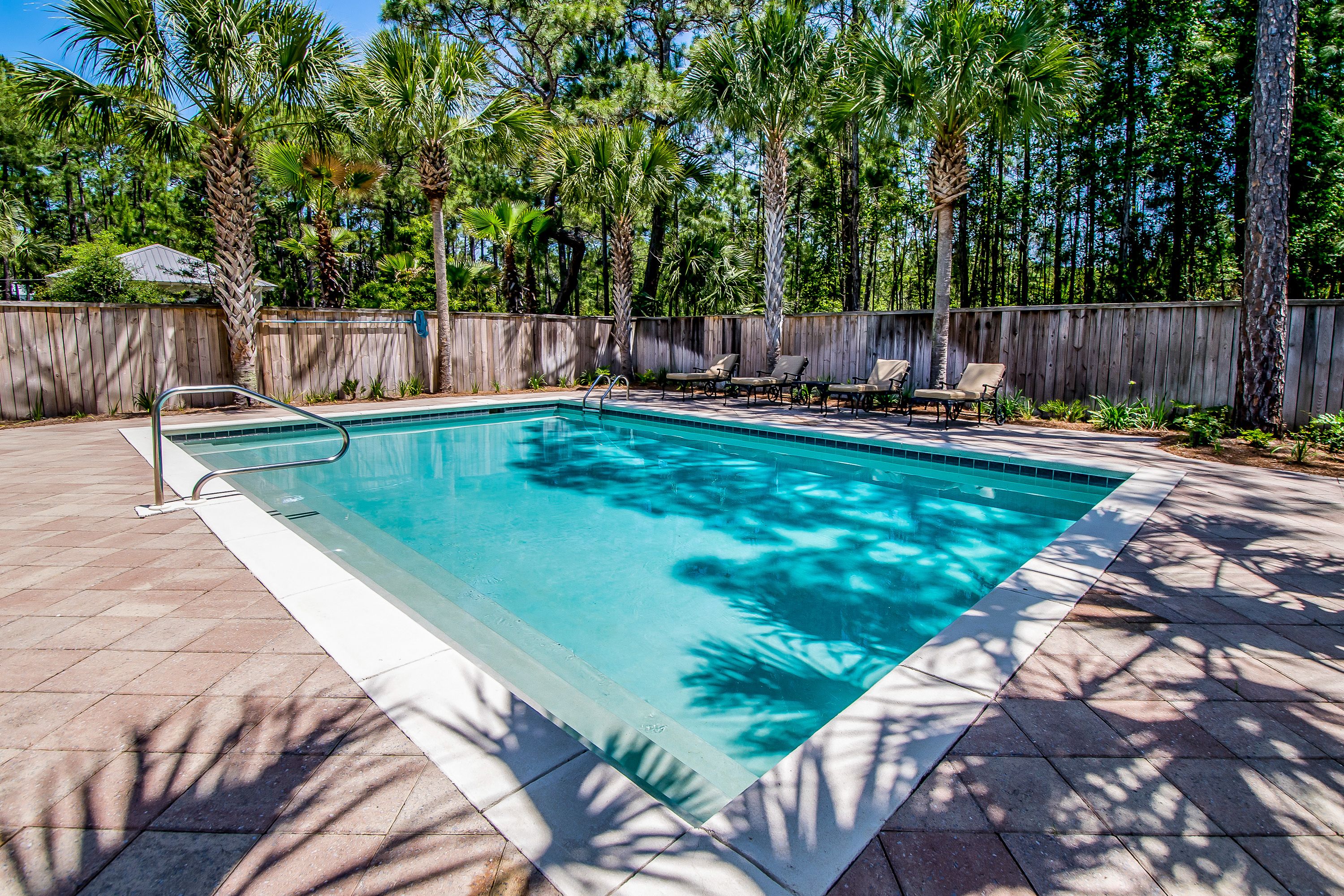 Private Pool with 4 Lounge Chairs