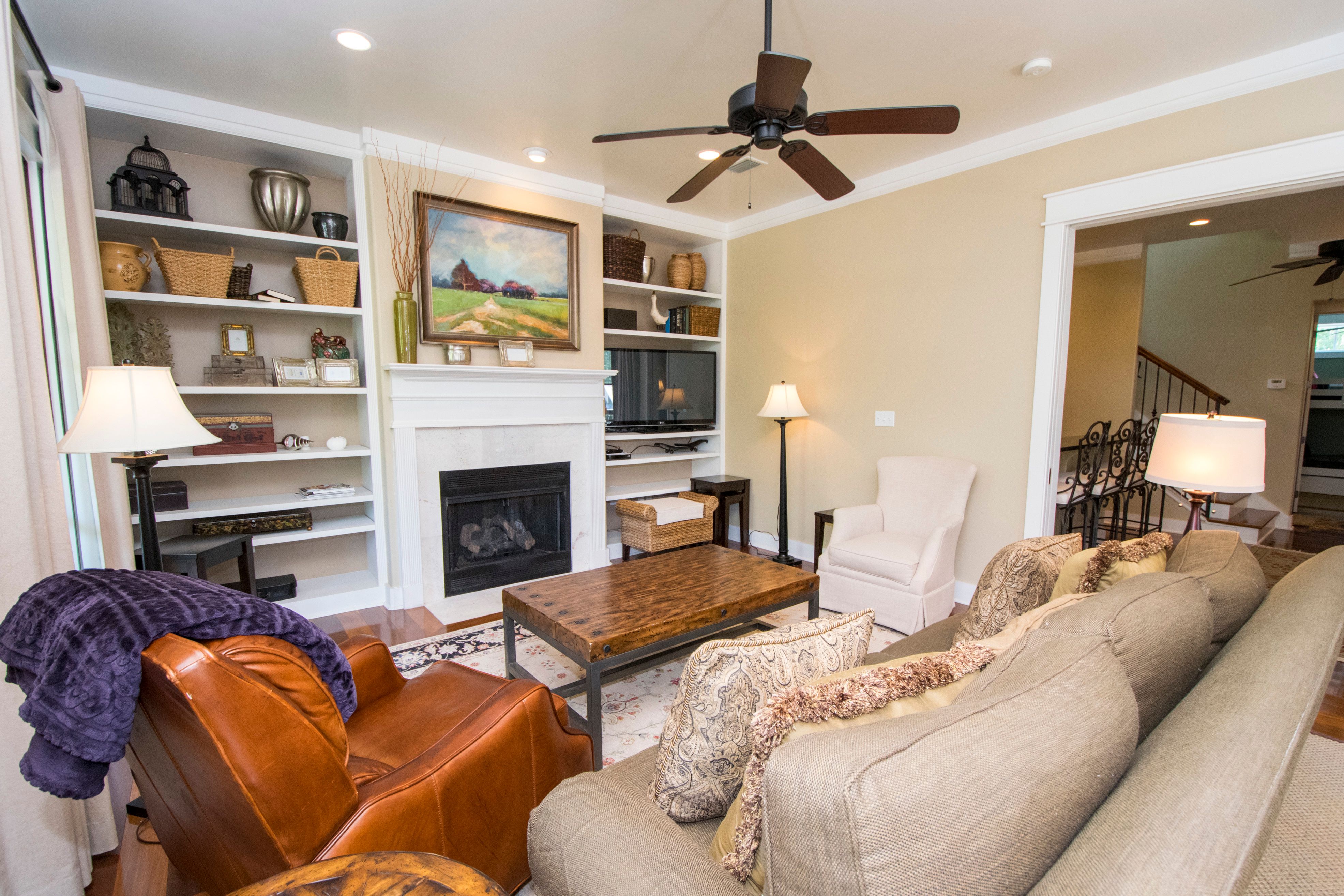 View of Living Room from Front Door