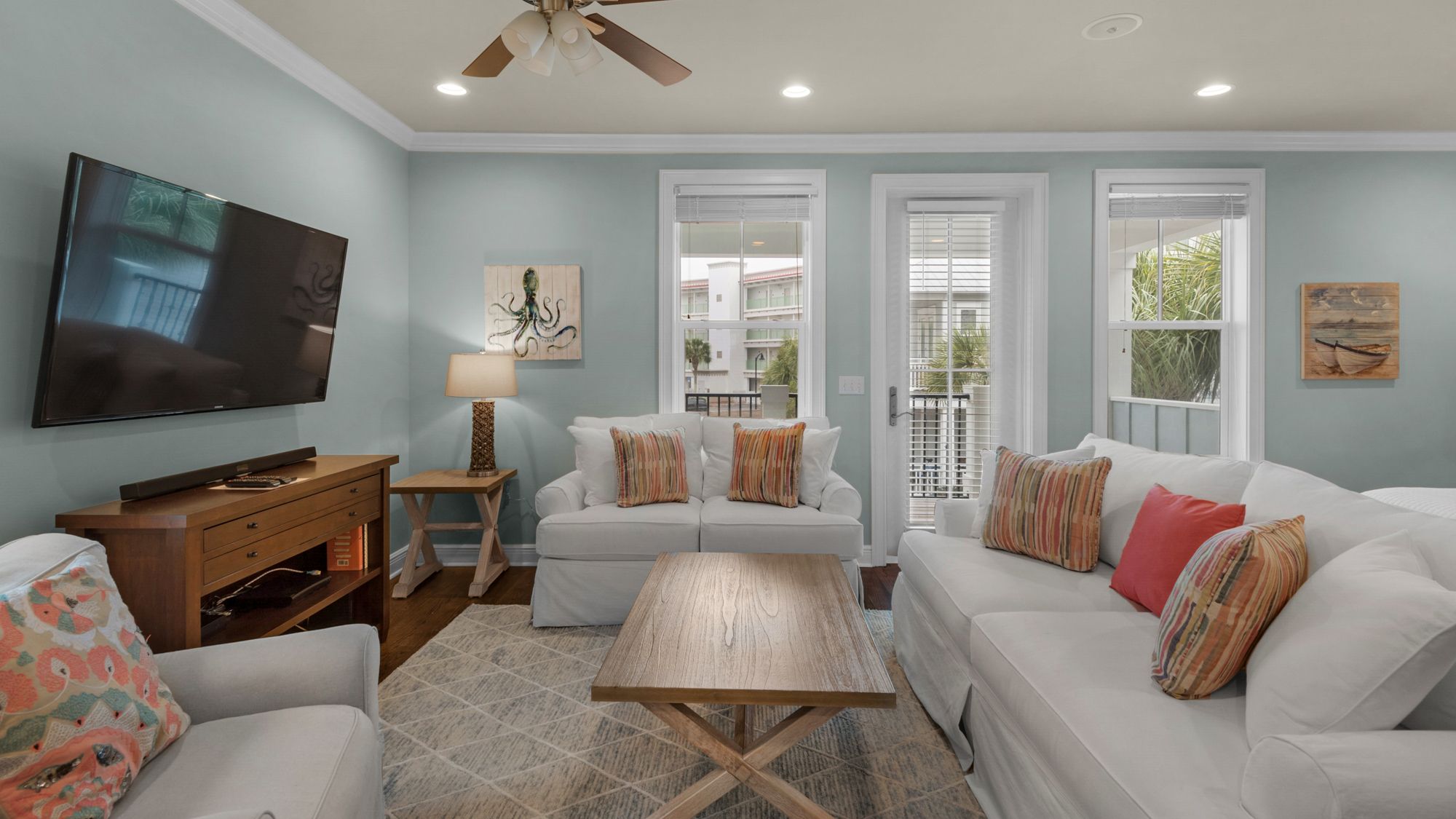 Beach Bike Escape 2nd Floor King Bedroom Living Area