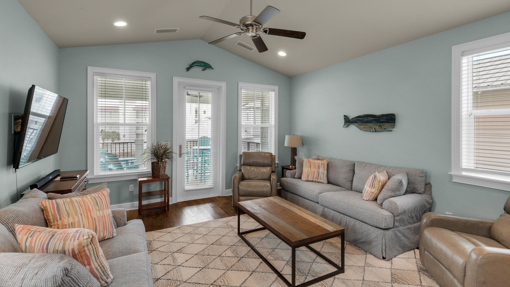 Beach Bike Escape 3rd Floor Living Area with Sleeper Sofa