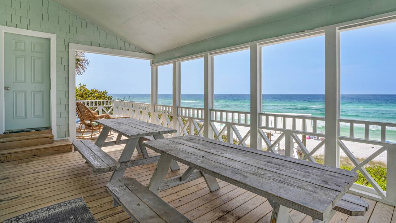 Paradise Cottage Too Porch with Gulf View Paradise Cottage Too Porch with Gulf View