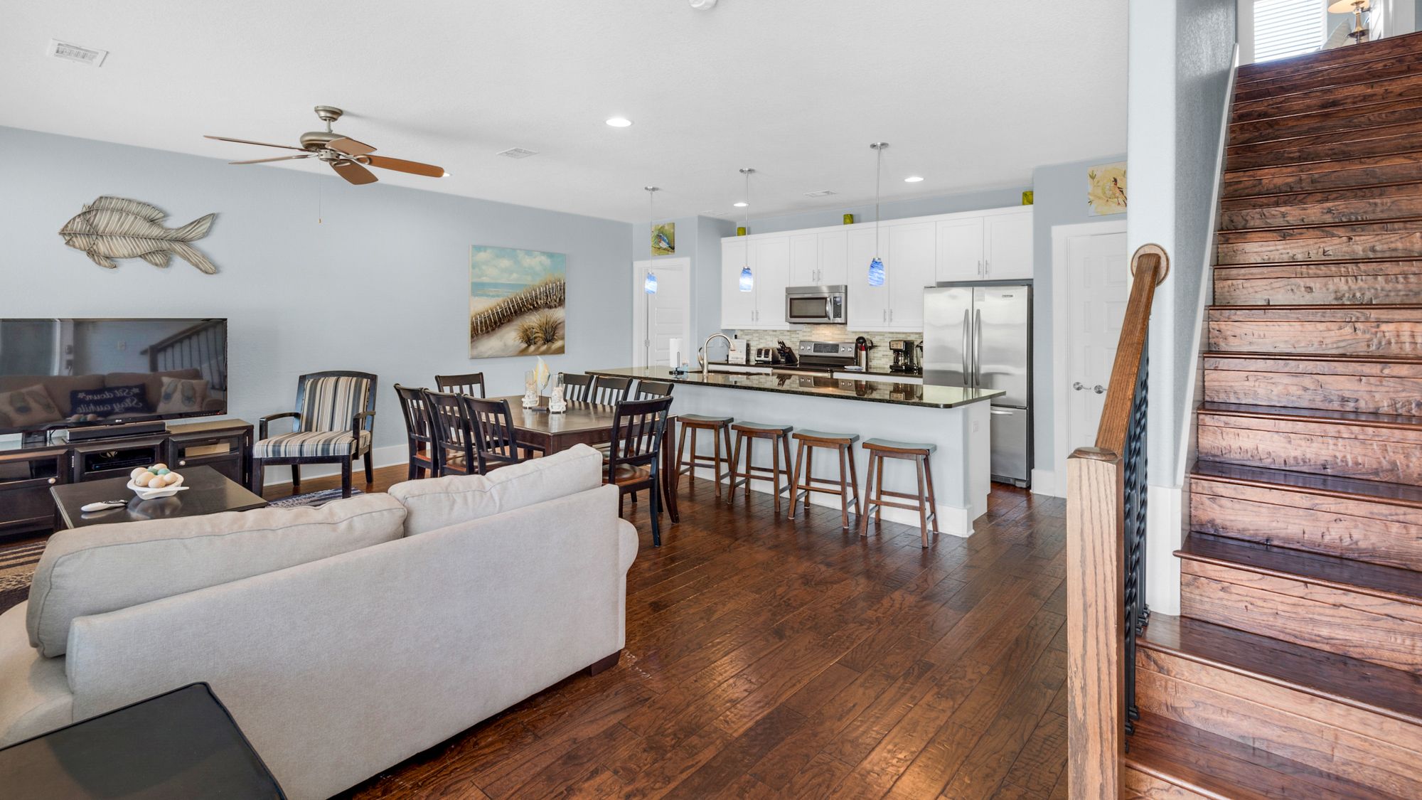 Little Bird's Nest Stairs and Living Area