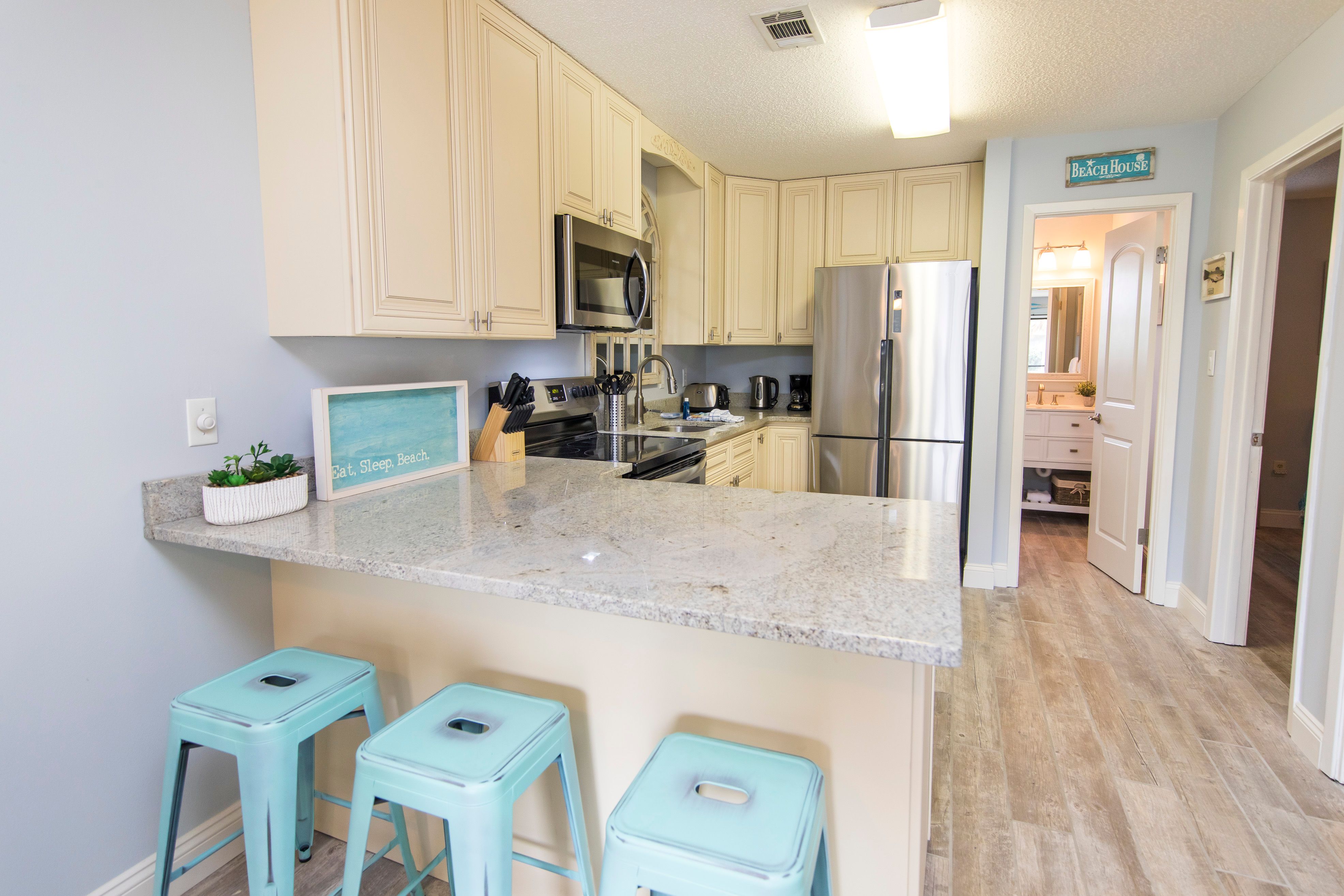 Kitchen has Regular Drip Coffee Maker