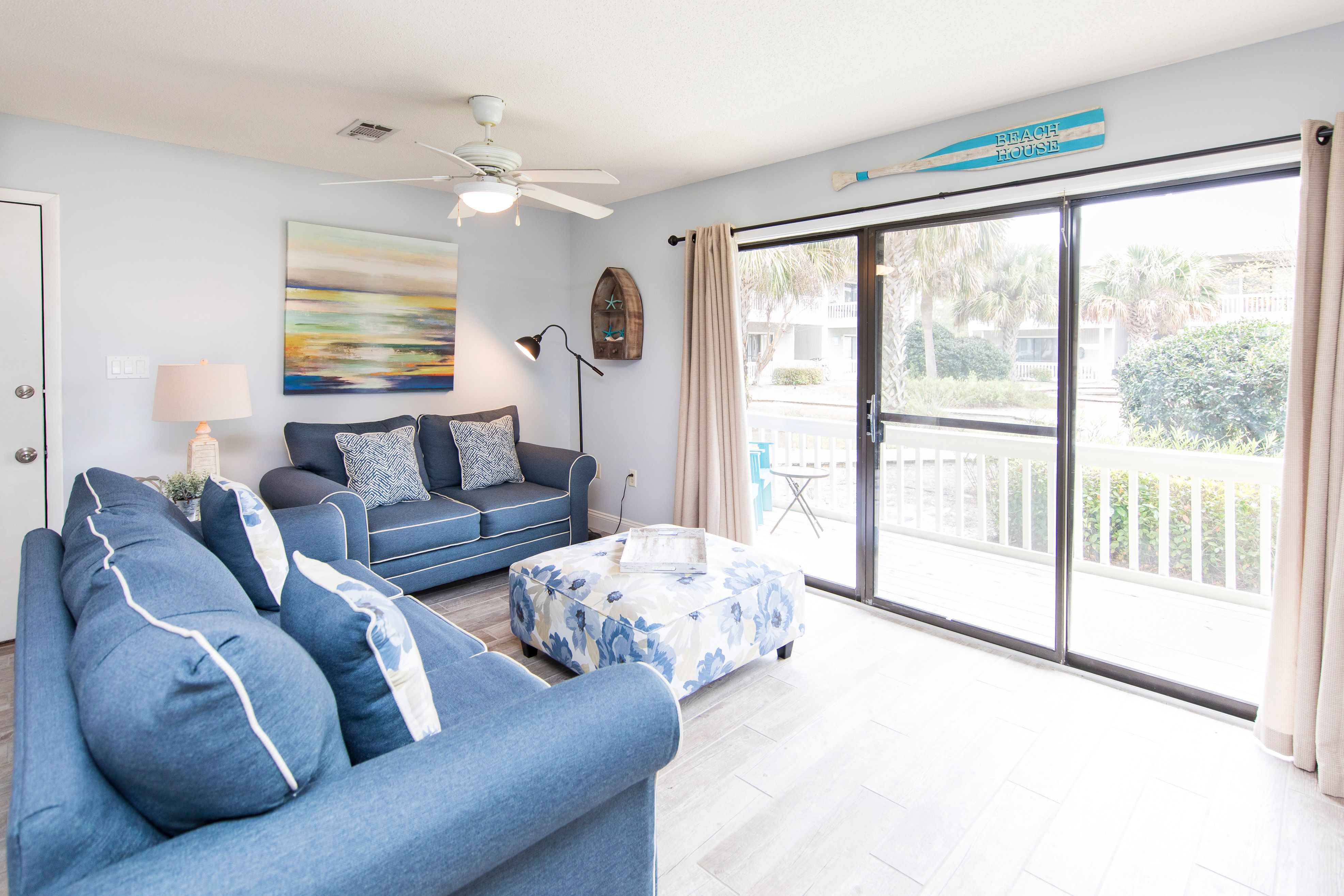 Living Room Overlooks Community Courtyard
