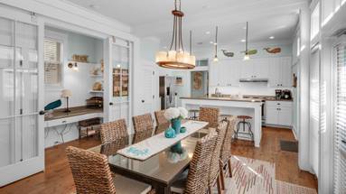 A Whales Tail Dining Table, Nook, and Kitchen A Whales Tail Dining Table, Nook, and Kitchen