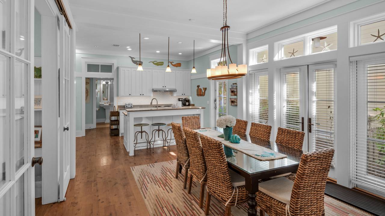 A Whales Tail Dining Table and Kitchen A Whales Tail Dining Table and Kitchen