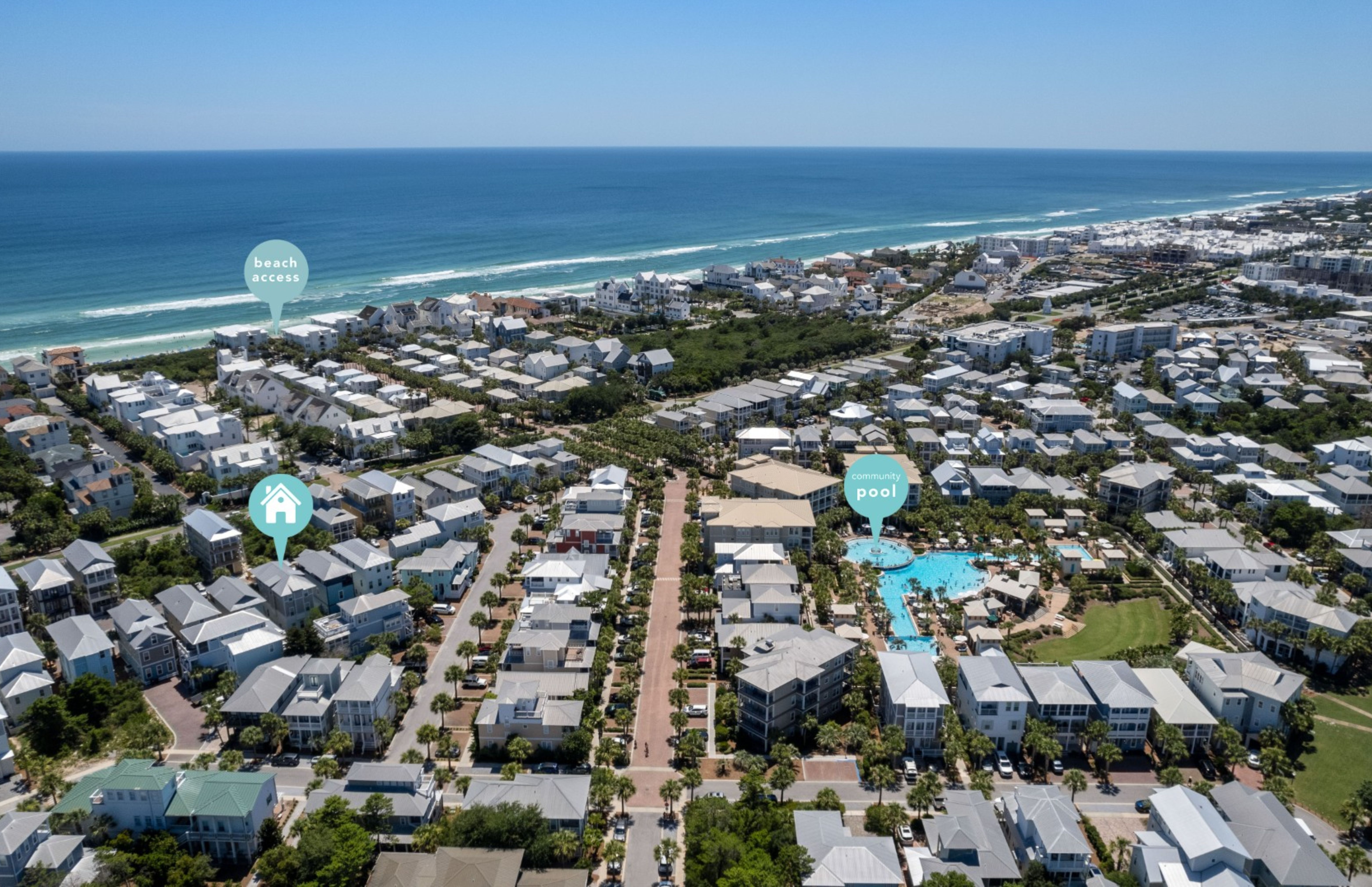 Proximity to Pool and Beach Access