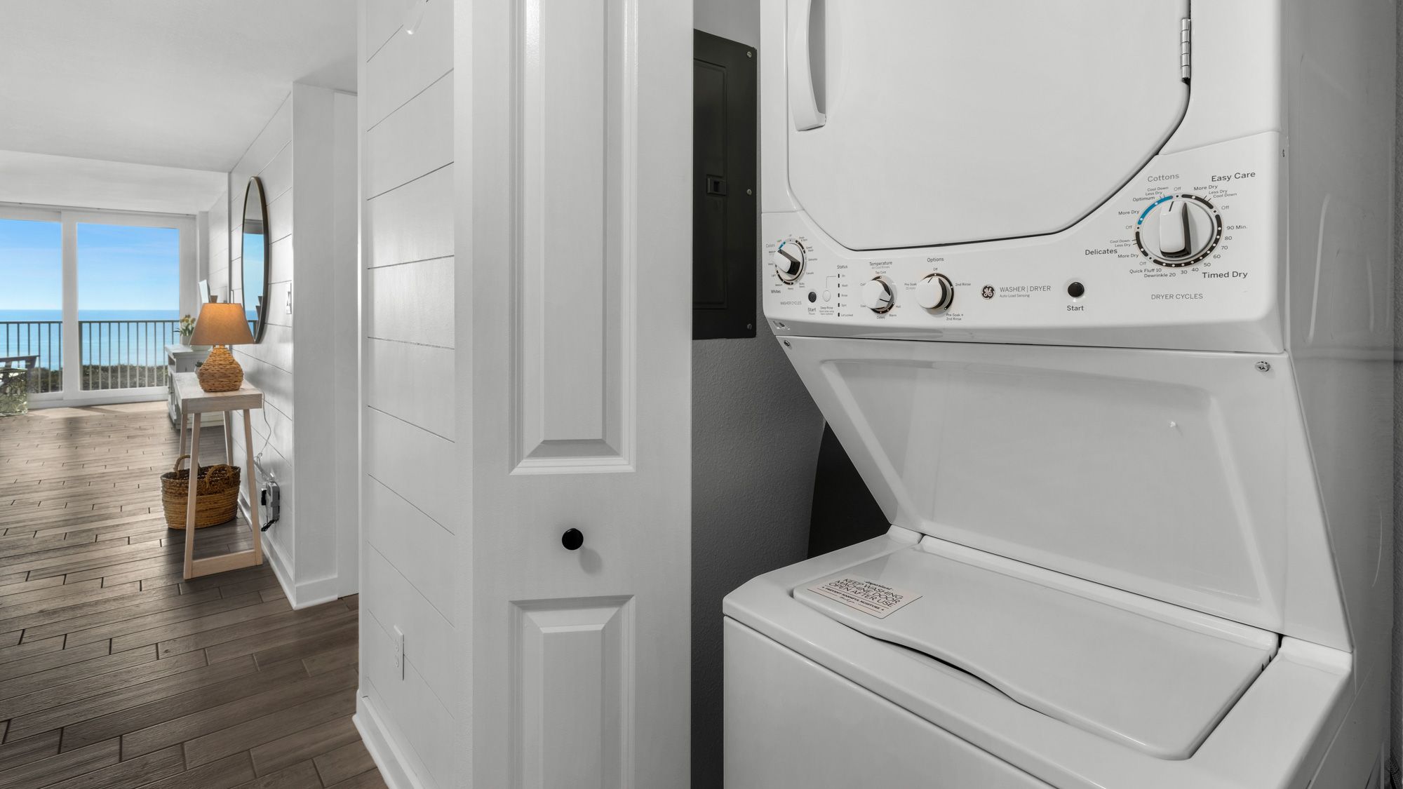 BeachCrest 204: Private laundry area with new washer and dryer 