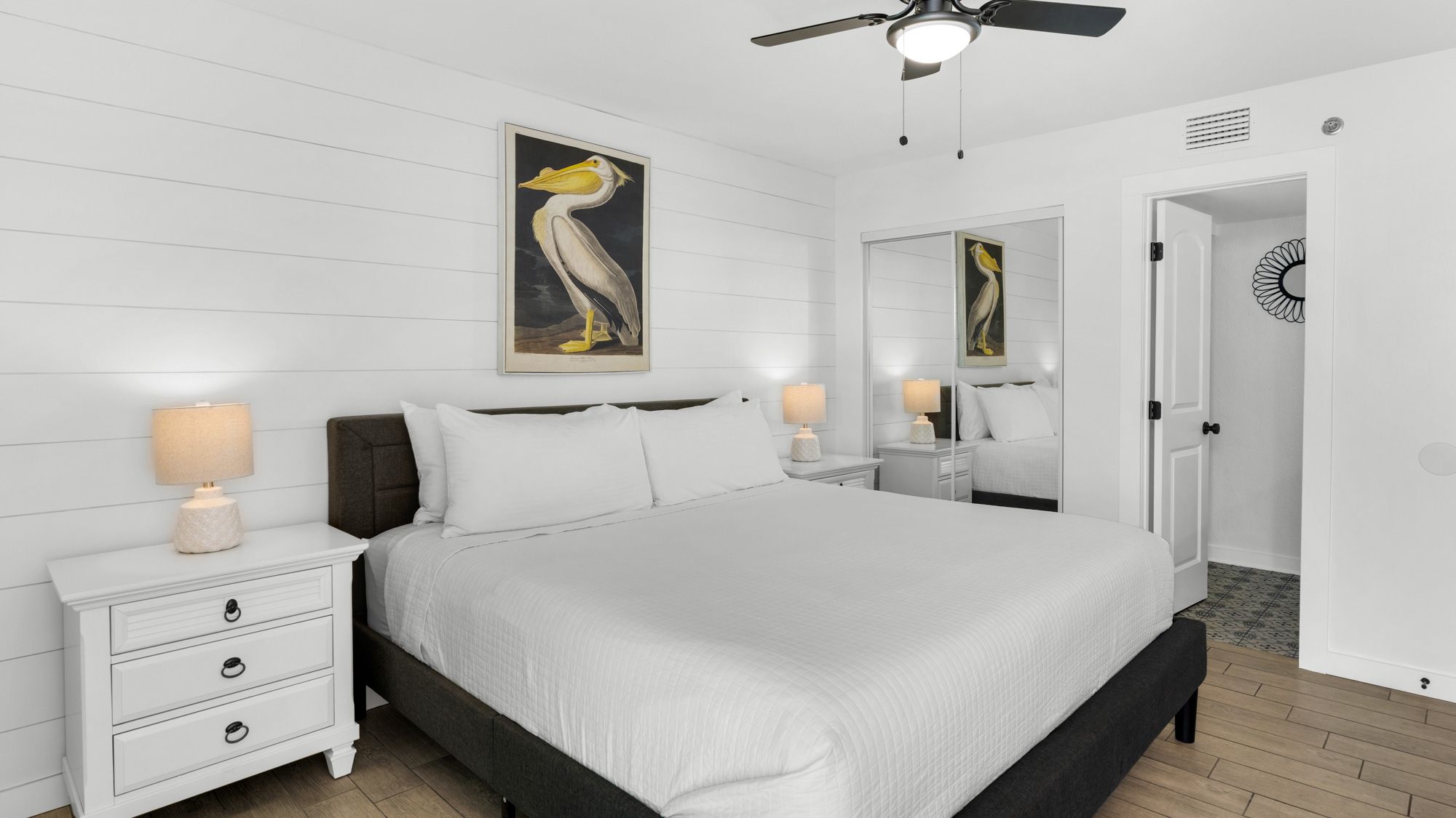 BeachCrest 204: Gulf Front Master/Primary bedroom with private b