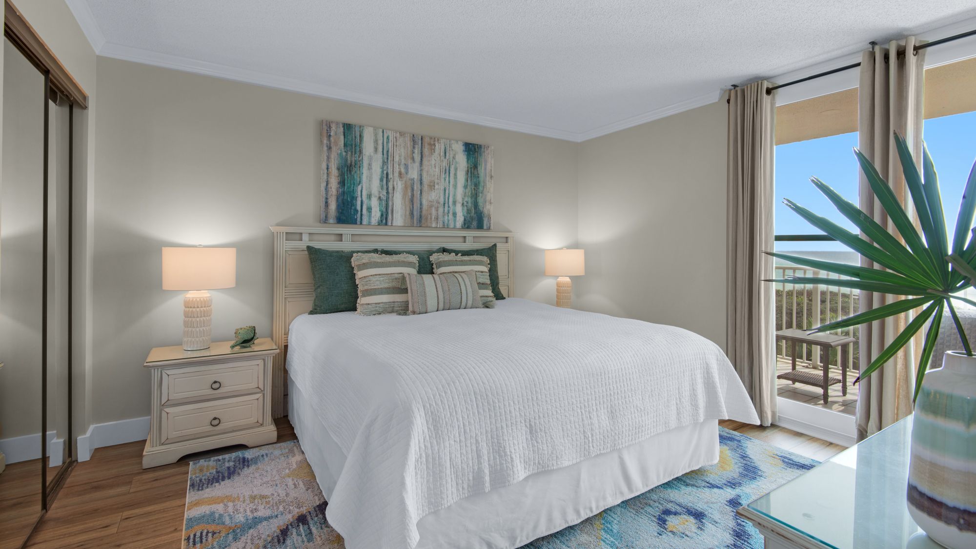 BeachCrest 205 Bedroom with gulf view